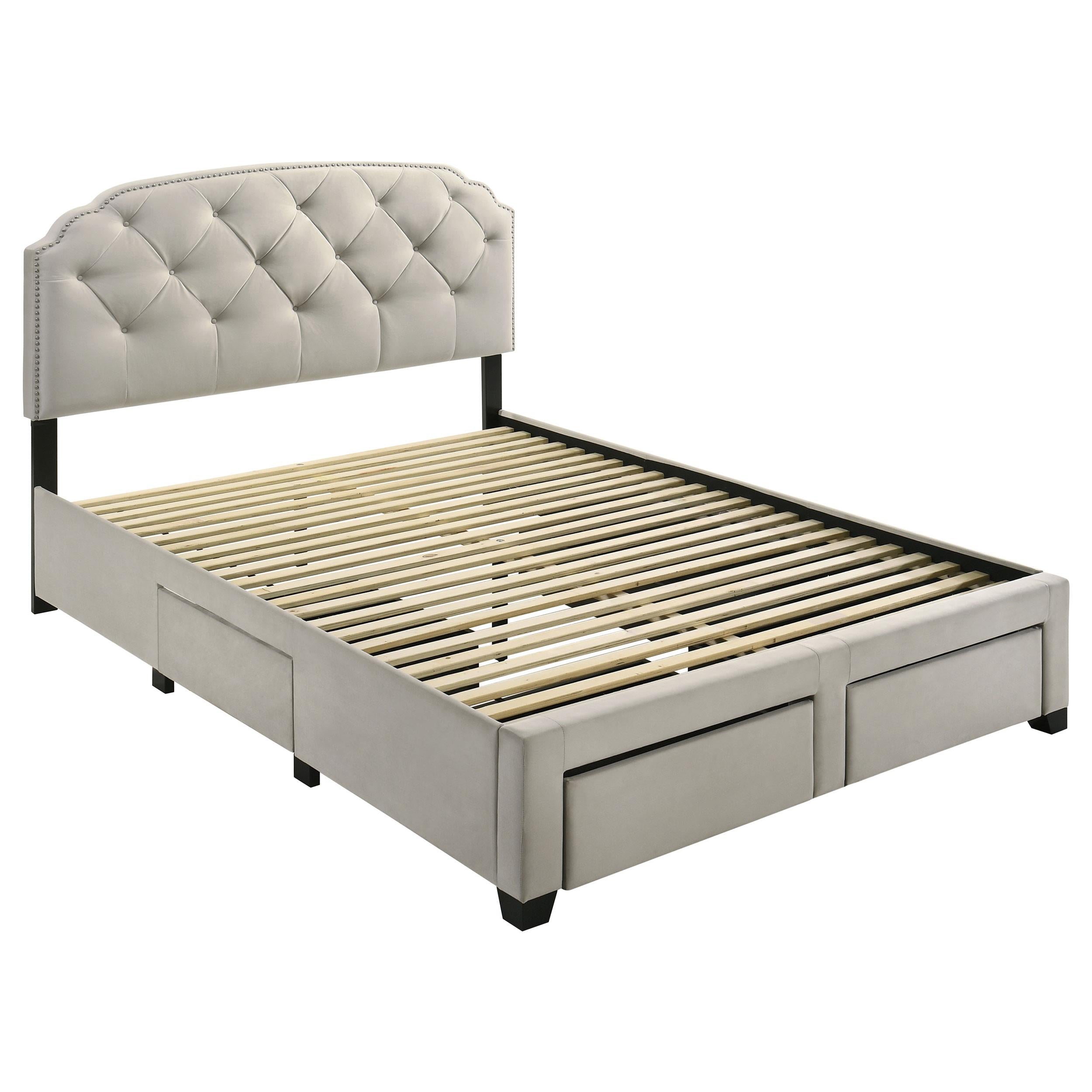  Coaster Furniture Marianna 316011Q 4-drawer Upholstered Queen Storage Bed - Cream IMAGE 10