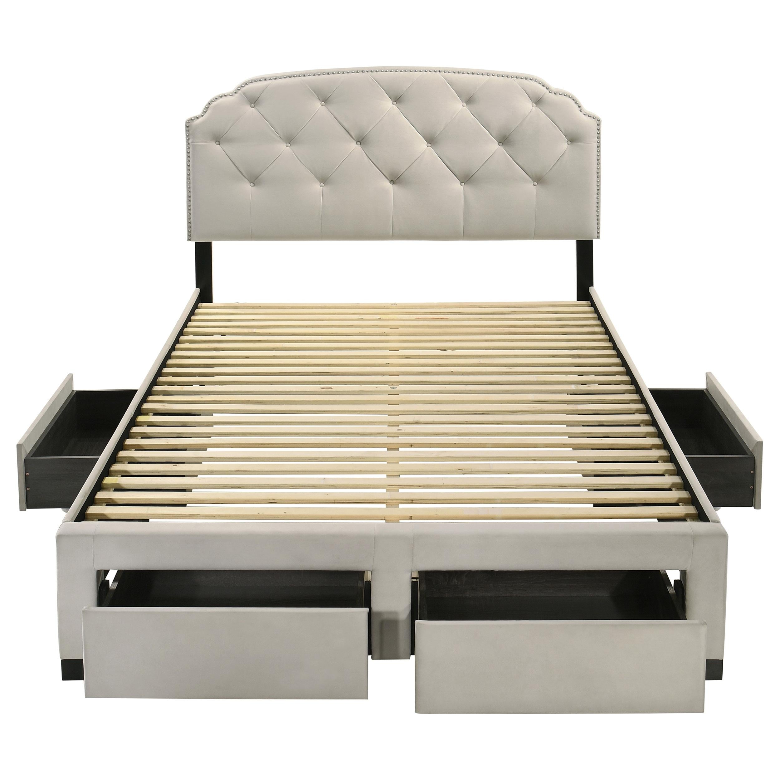  Coaster Furniture Marianna 316011Q 4-drawer Upholstered Queen Storage Bed - Cream IMAGE 12