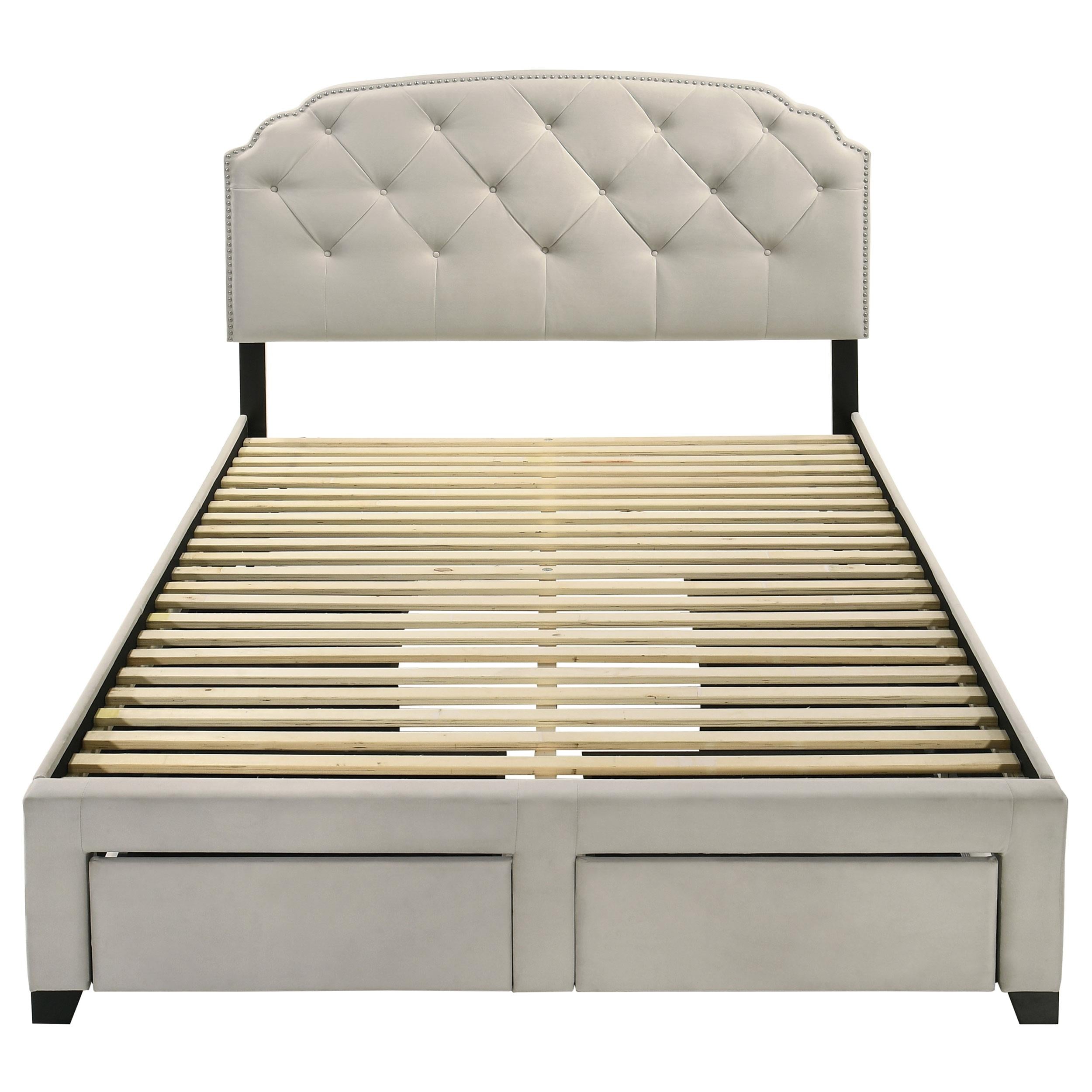  Coaster Furniture Marianna 316011Q 4-drawer Upholstered Queen Storage Bed - Cream IMAGE 9