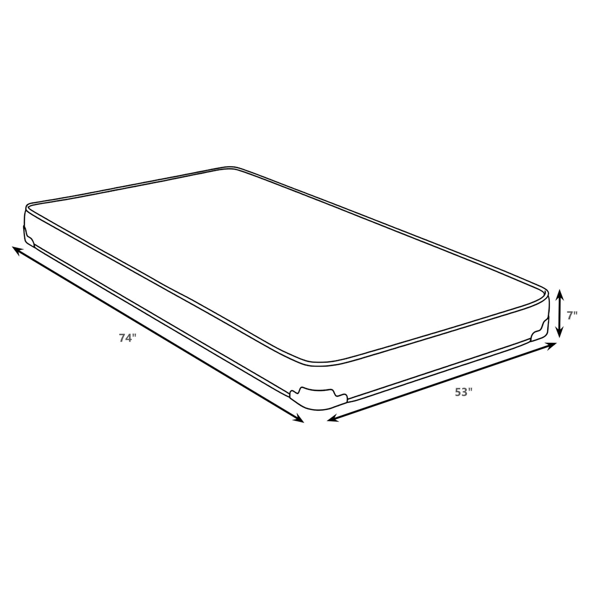  Coaster Furniture Drover 350160F 7-inch Full Foam Mattress with Built-in Bunkie Board IMAGE 2