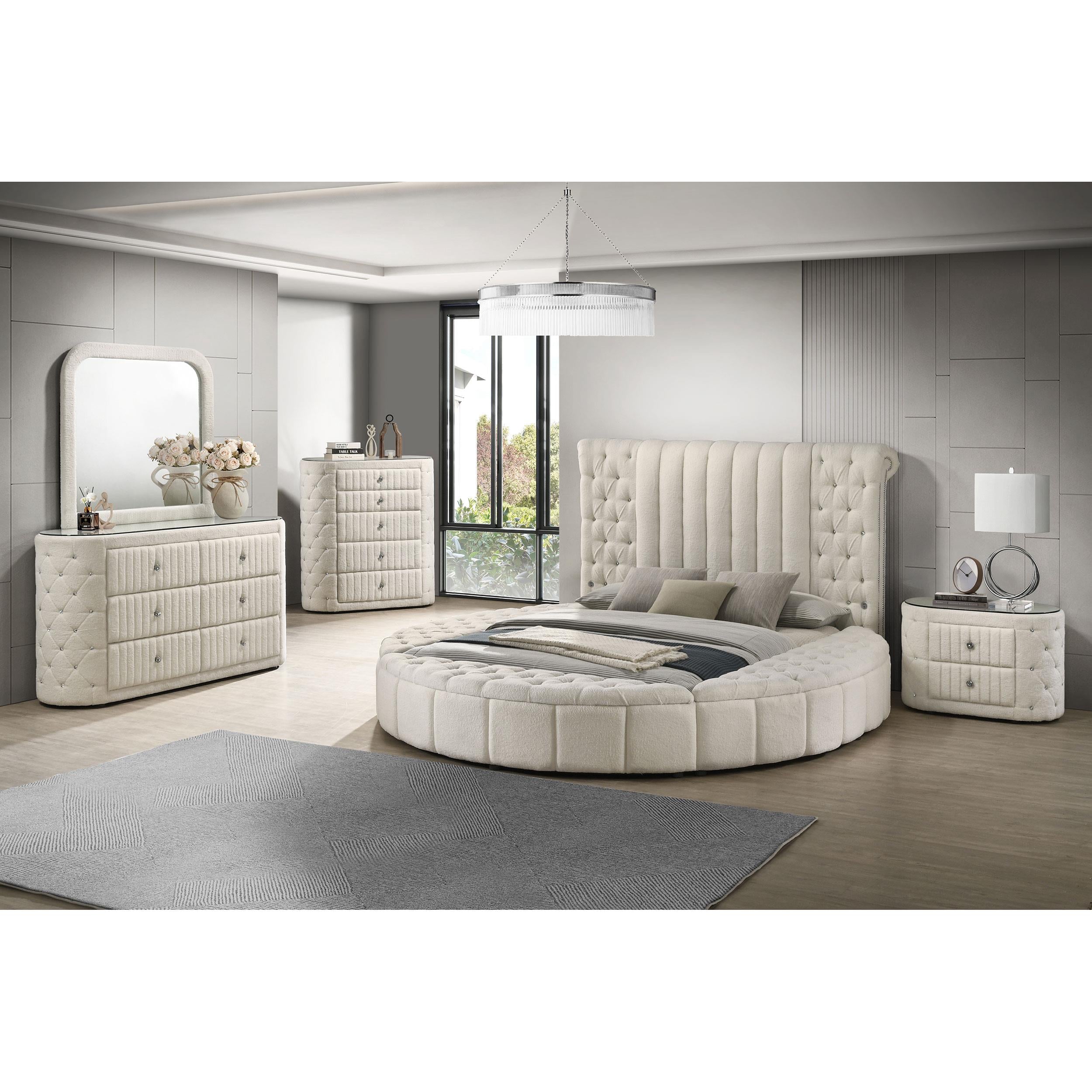  Coaster Furniture Sonya 360115 5-drawer Upholstered Bedroom Chest - Ivory IMAGE 13