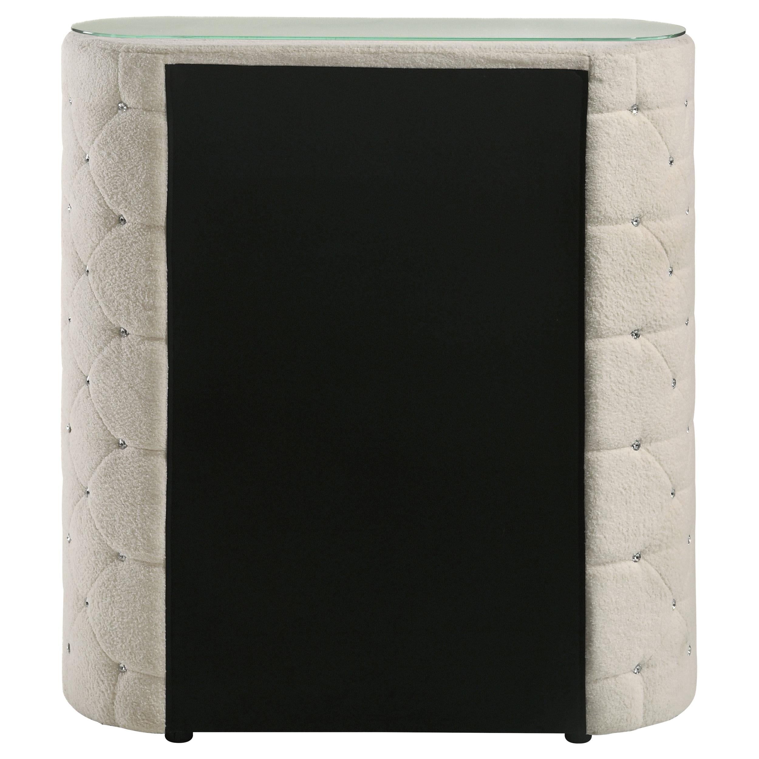  Coaster Furniture Sonya 360115 5-drawer Upholstered Bedroom Chest - Ivory IMAGE 7