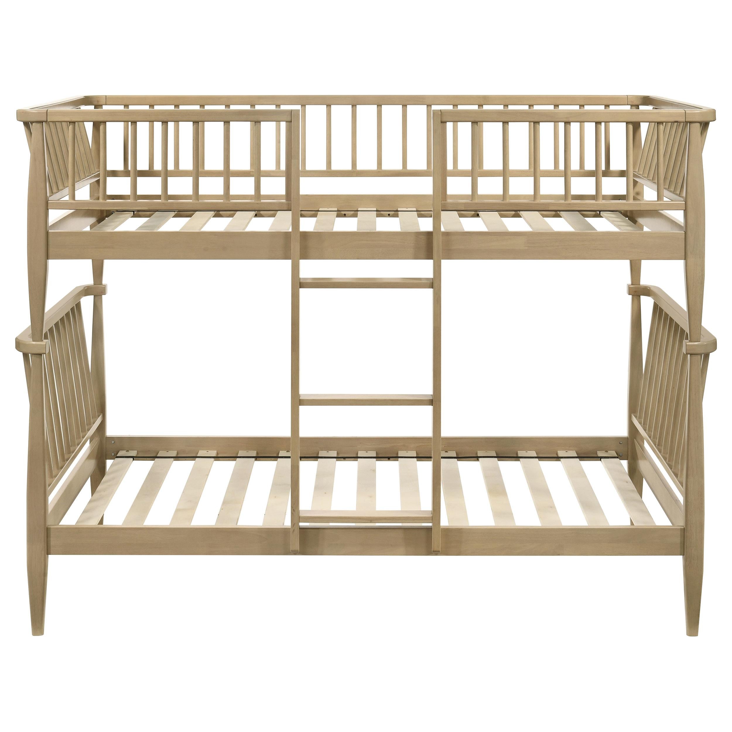  Coaster Furniture Abram 460061T Windsor Twin Over Twin Wood Bunk Bed with Ladder - Almond IMAGE 8
