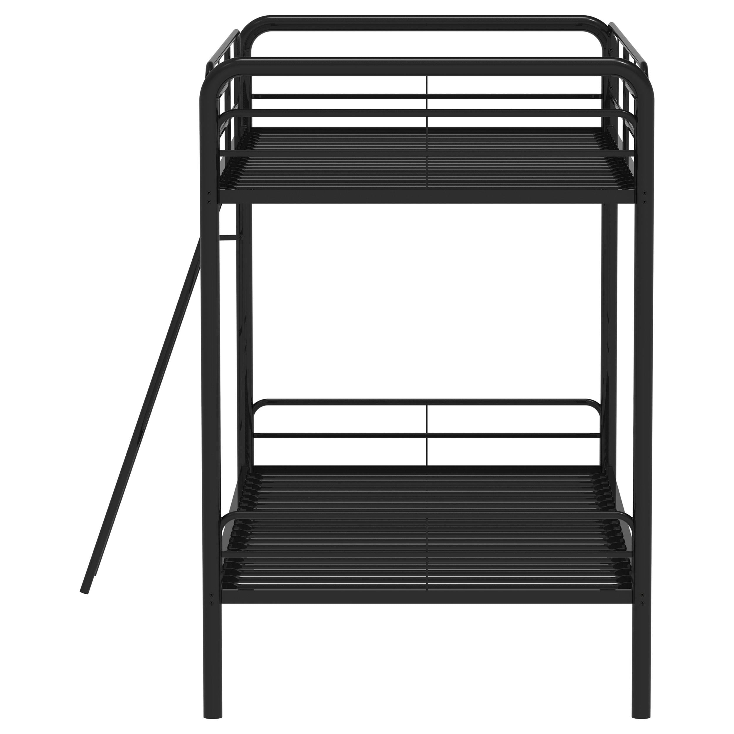 Coaster Furniture Carson 460334BLK Metal Twin Over Twin Bunk Bed - Glossy Black IMAGE 7