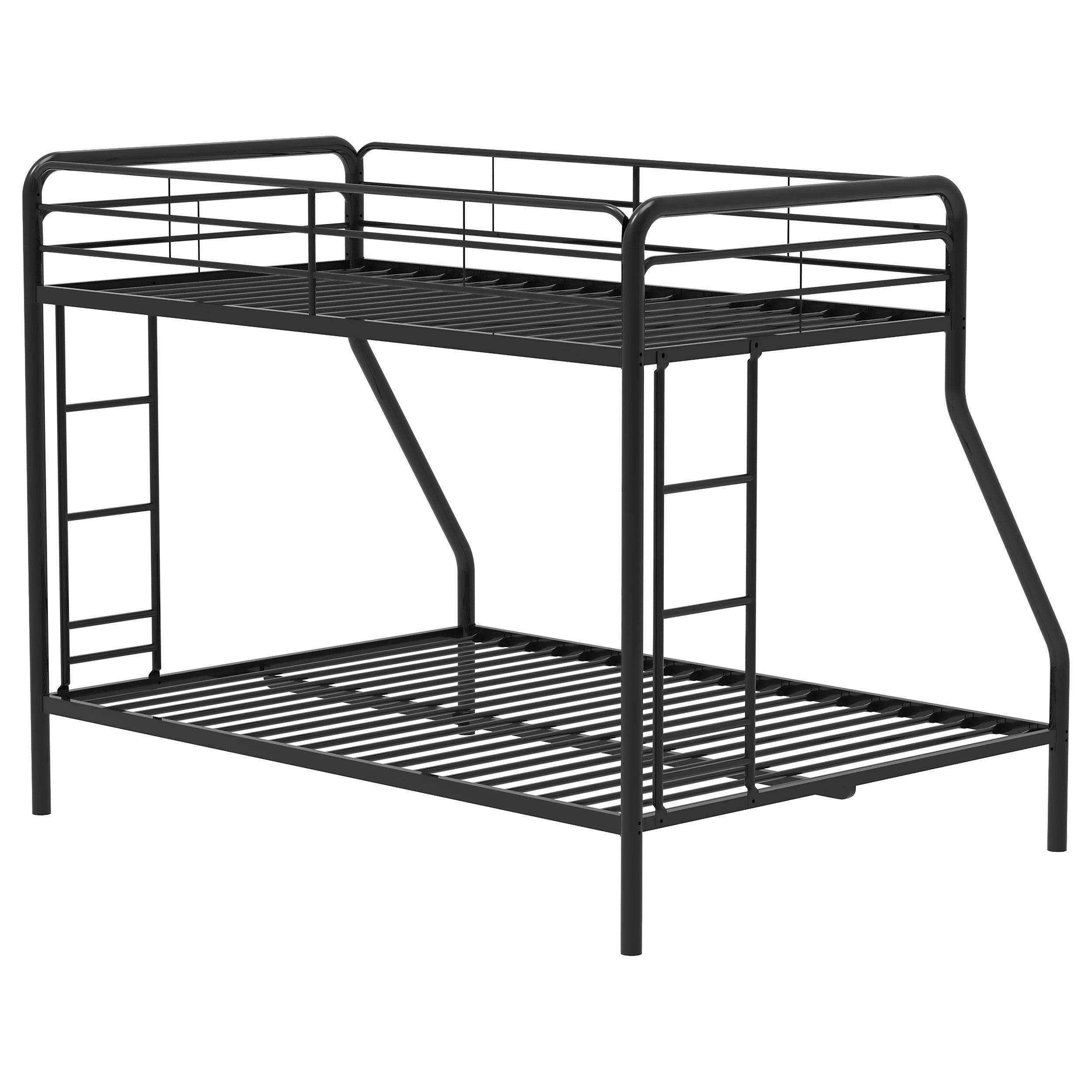  Coaster Furniture Carson 460340BLK Metal Twin Over Full Bunk Bed - Glossy Black IMAGE 5