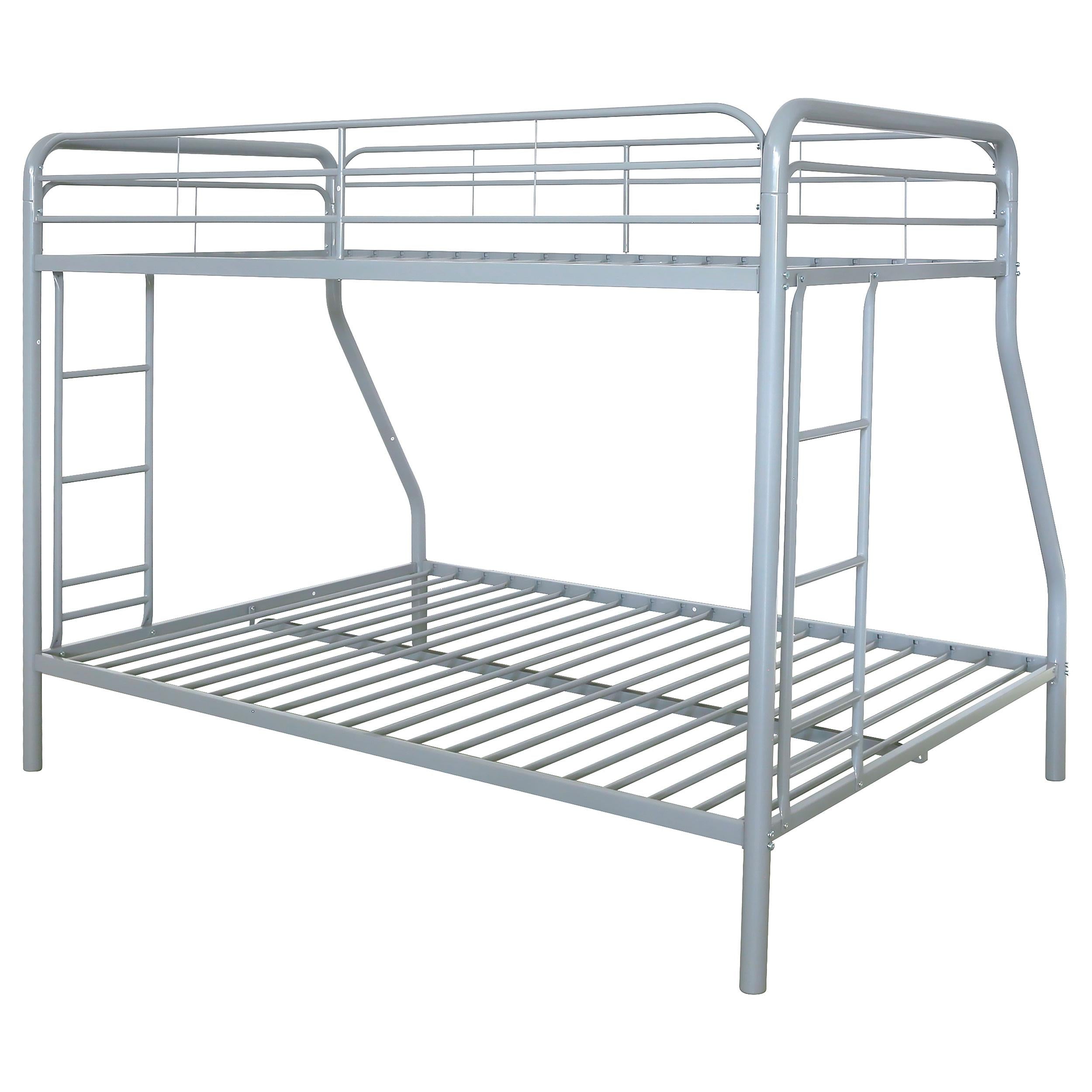  Coaster Furniture Carson 460340SVR Metal Twin Over Full Bunk Bed - Glossy Silver IMAGE 4