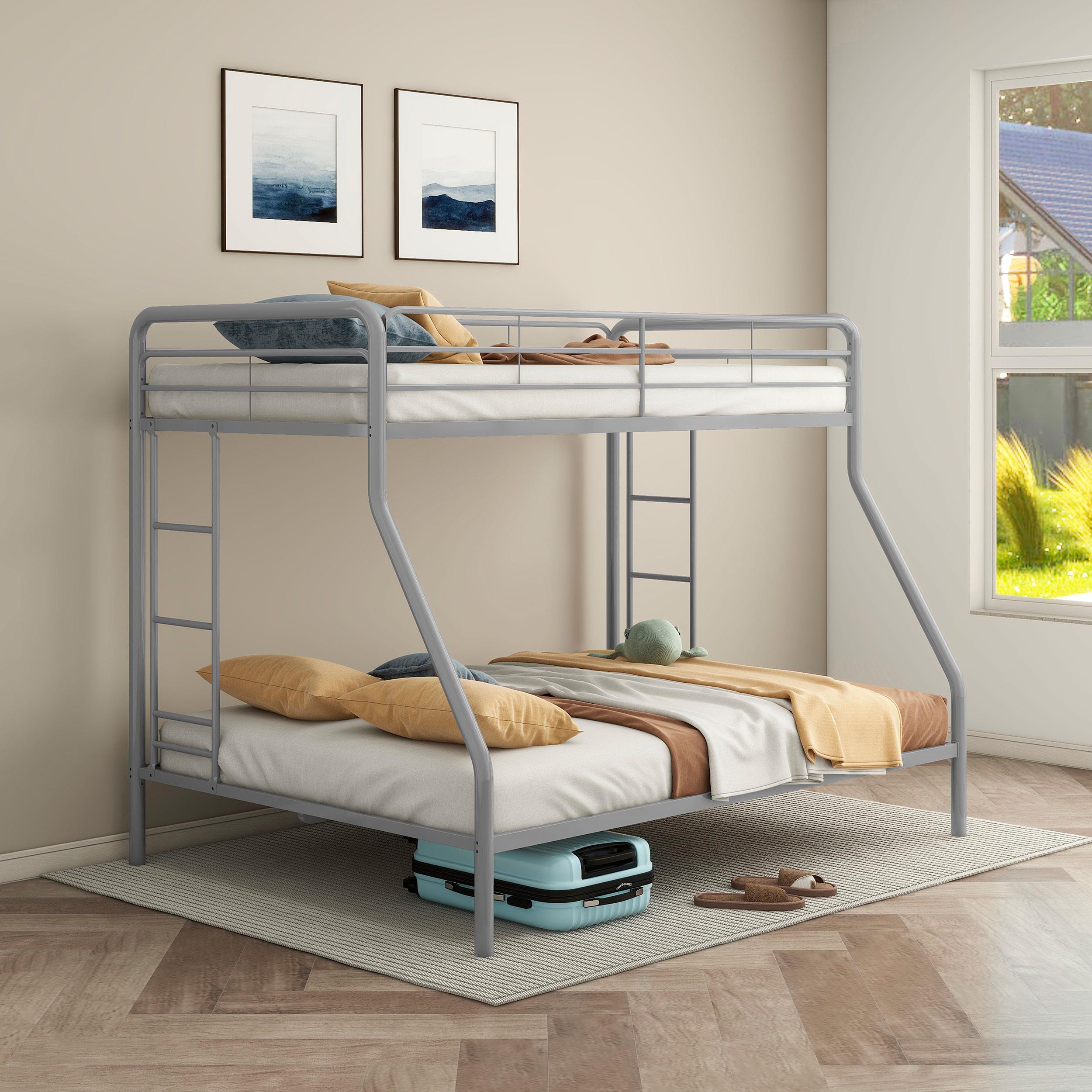  Coaster Furniture Carson 460340SVR Metal Twin Over Full Bunk Bed - Glossy Silver IMAGE 6
