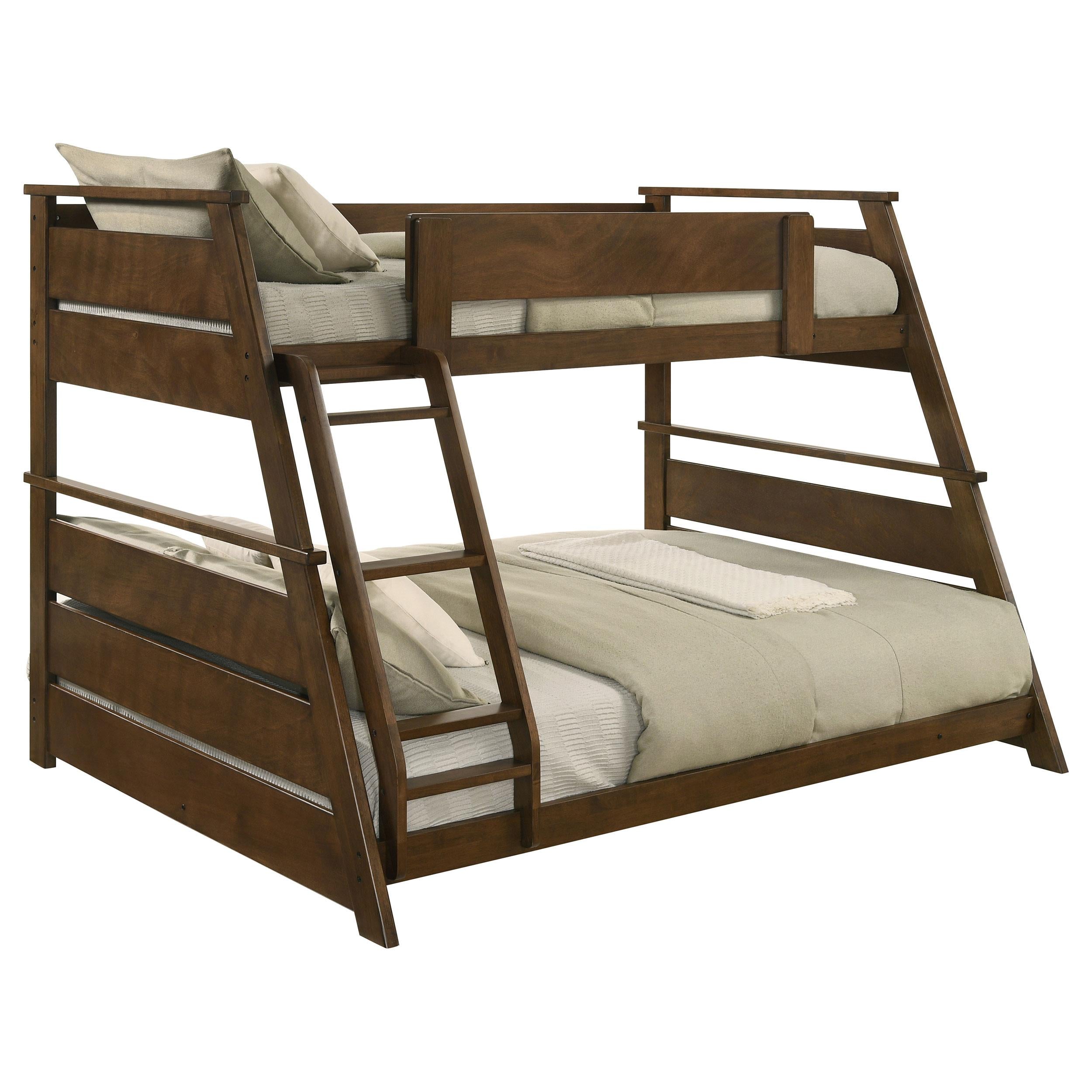  Coaster Furniture Holden 460593 Wood Veneer Twin Over Full Bunk Bed - Walnut IMAGE 10