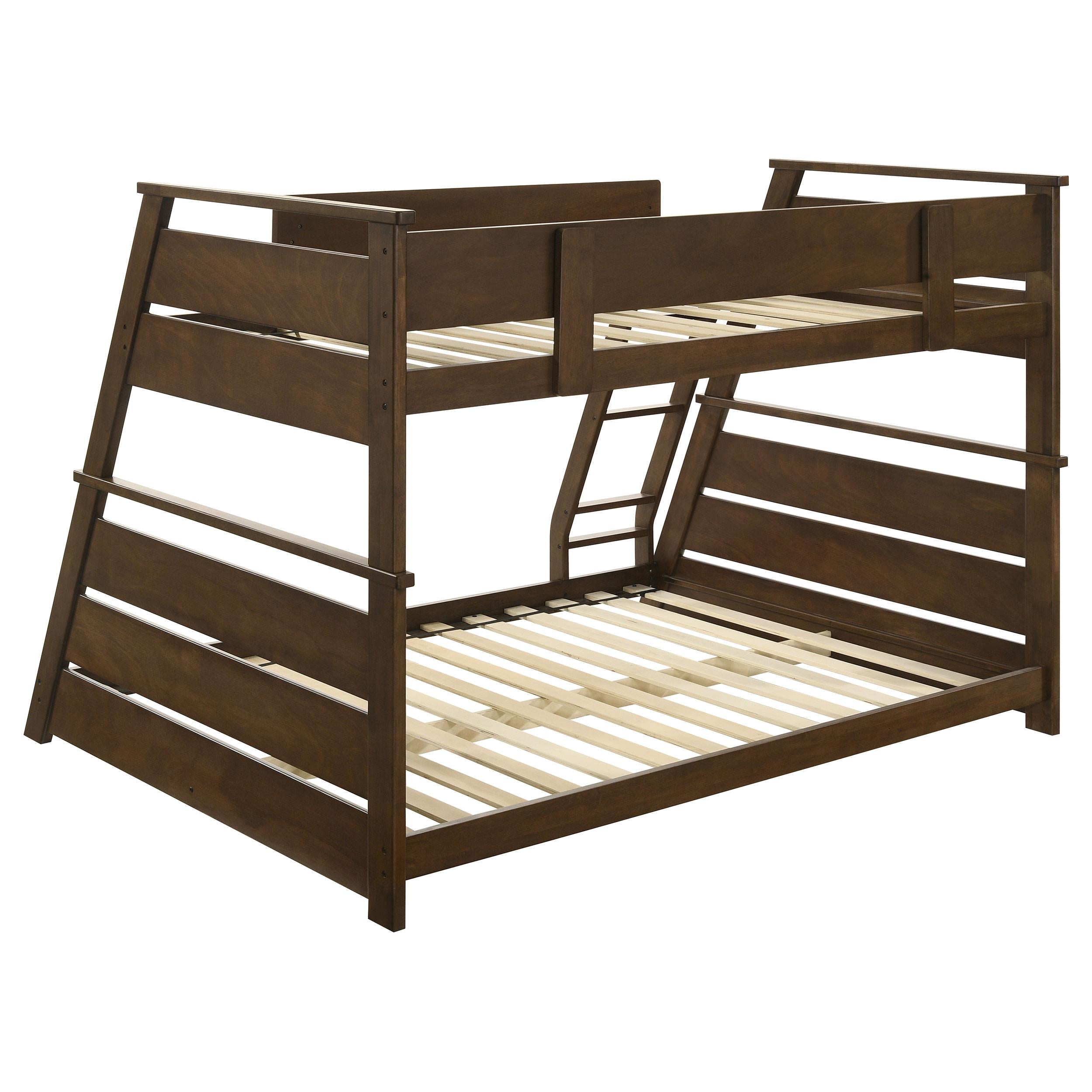  Coaster Furniture Holden 460593 Wood Veneer Twin Over Full Bunk Bed - Walnut IMAGE 12