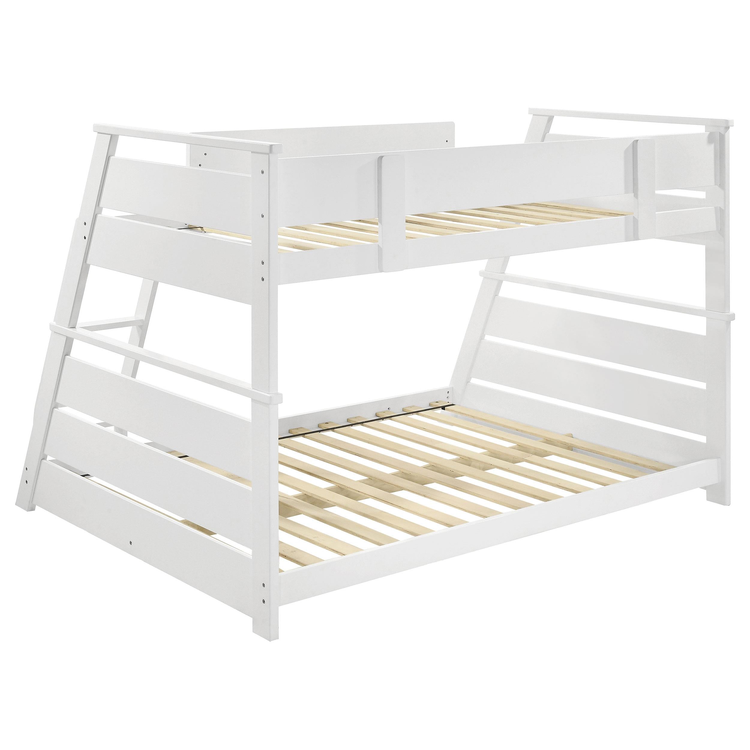  Coaster Furniture Holden 460593WHT Wood Veneer Twin Over Full Bunk Bed - White IMAGE 12