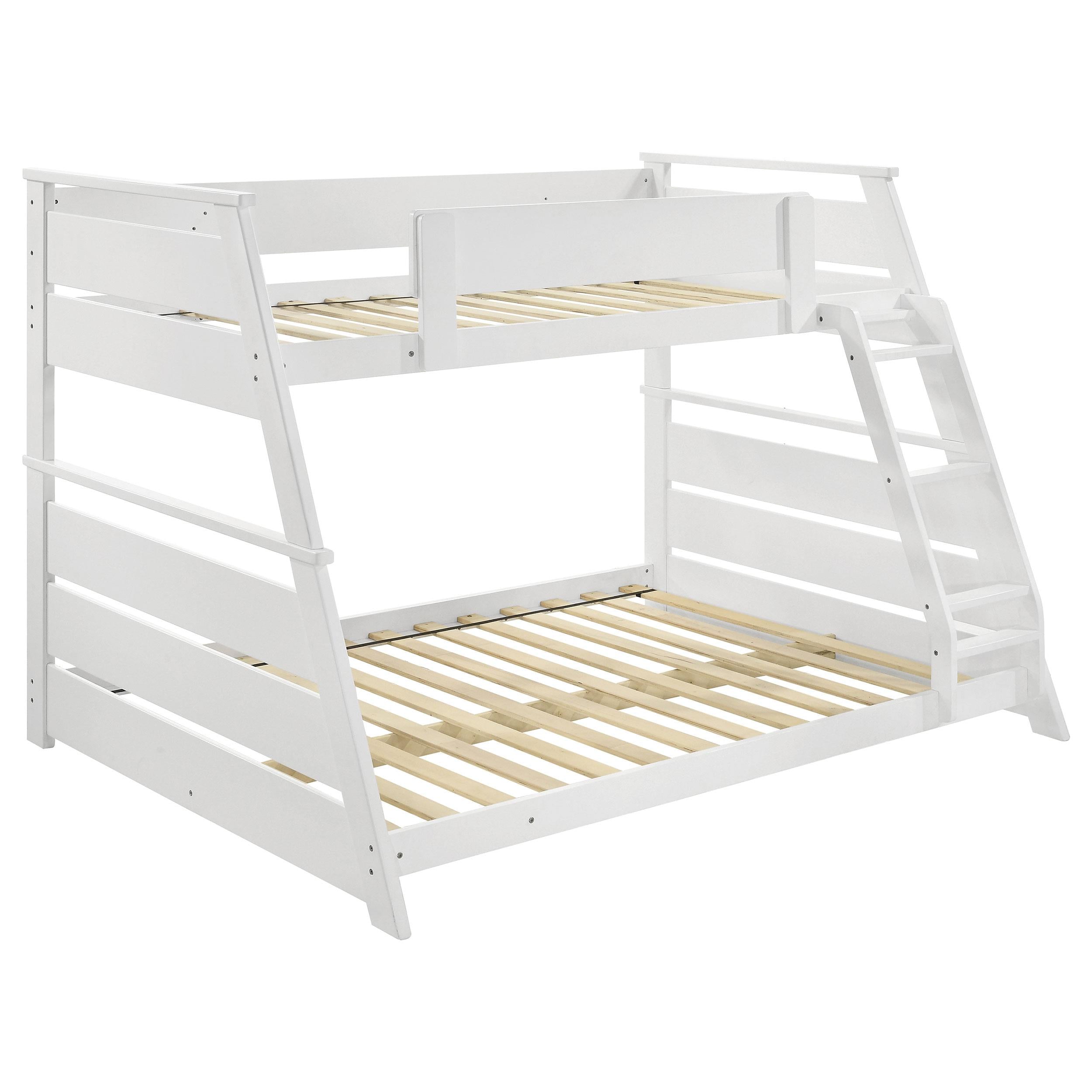  Coaster Furniture Holden 460593WHT Wood Veneer Twin Over Full Bunk Bed - White IMAGE 6