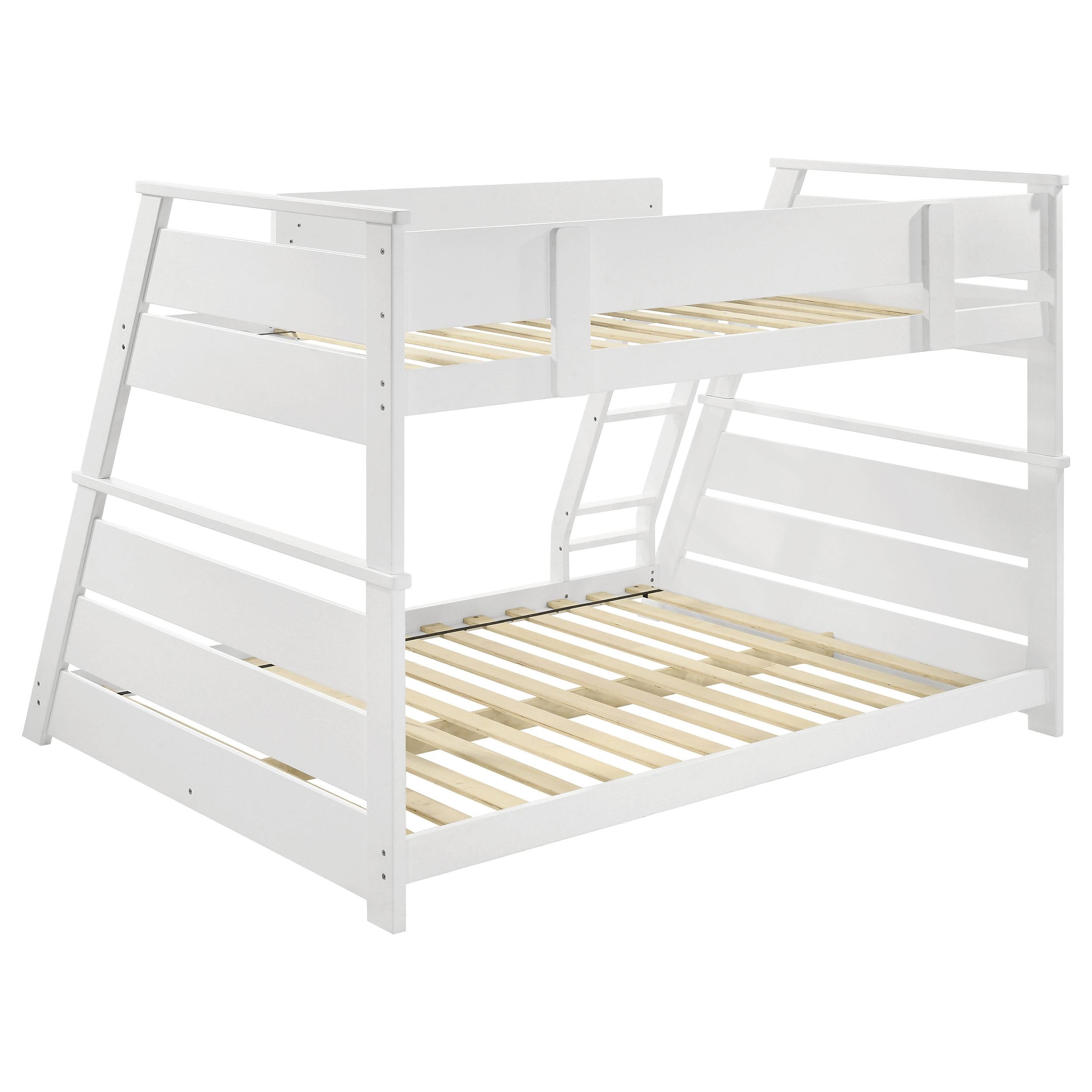  Coaster Furniture Holden 460593WHT Wood Veneer Twin Over Full Bunk Bed - White IMAGE 7