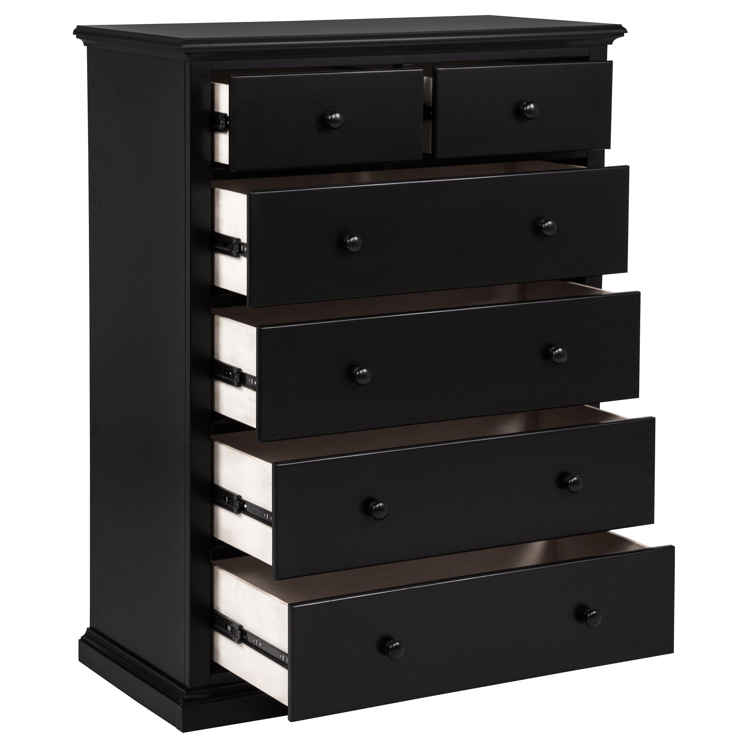  Coaster Furniture Sumerlin 460595BLK 6-drawer Bedroom Chest - Black IMAGE 8