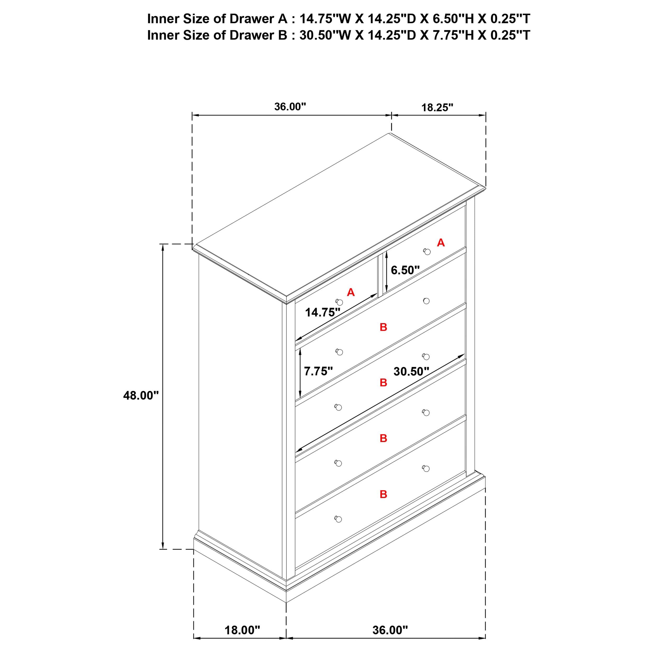  Coaster Furniture Sumerlin 460595WHT 6-drawer Bedroom Chest - White IMAGE 10