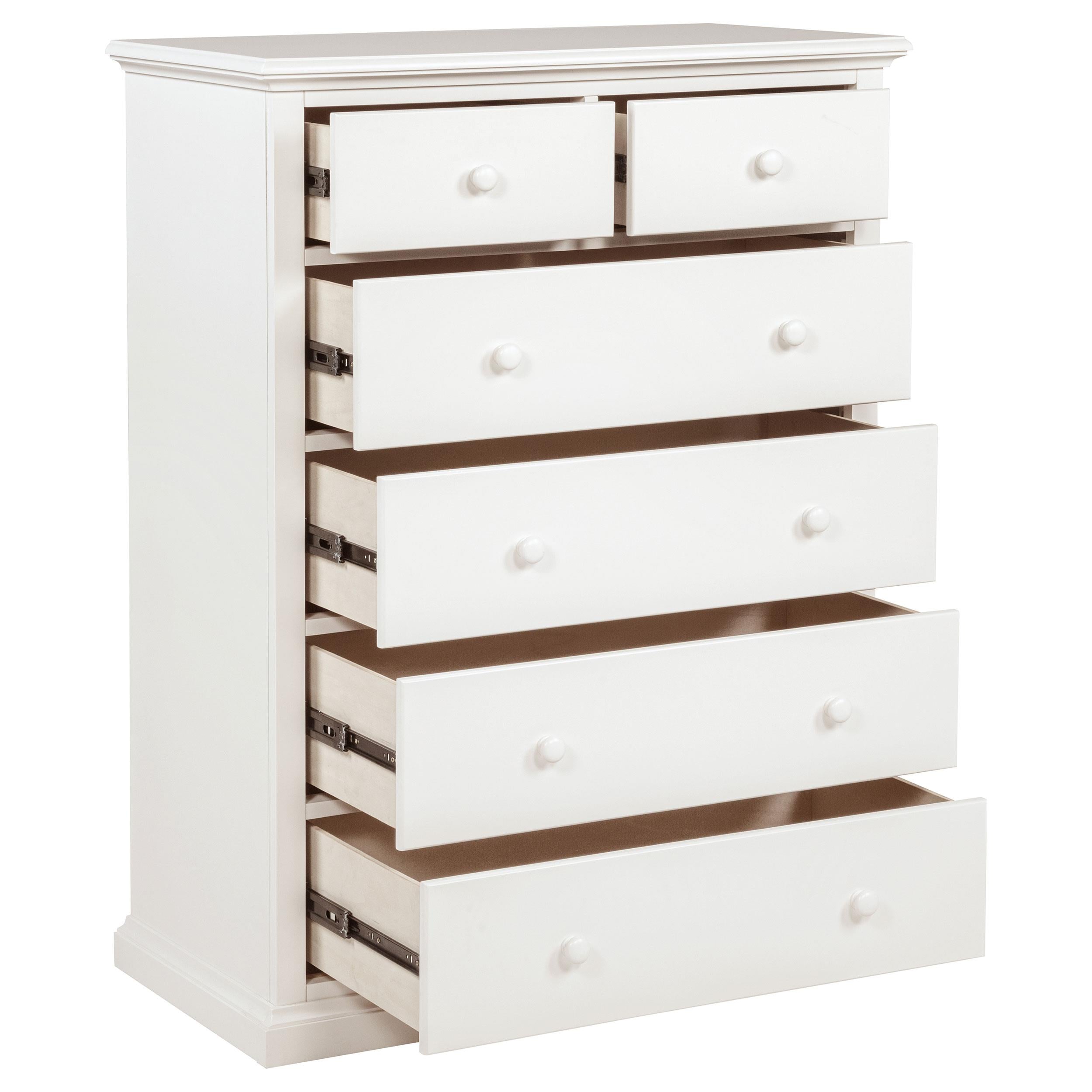  Coaster Furniture Sumerlin 460595WHT 6-drawer Bedroom Chest - White IMAGE 9