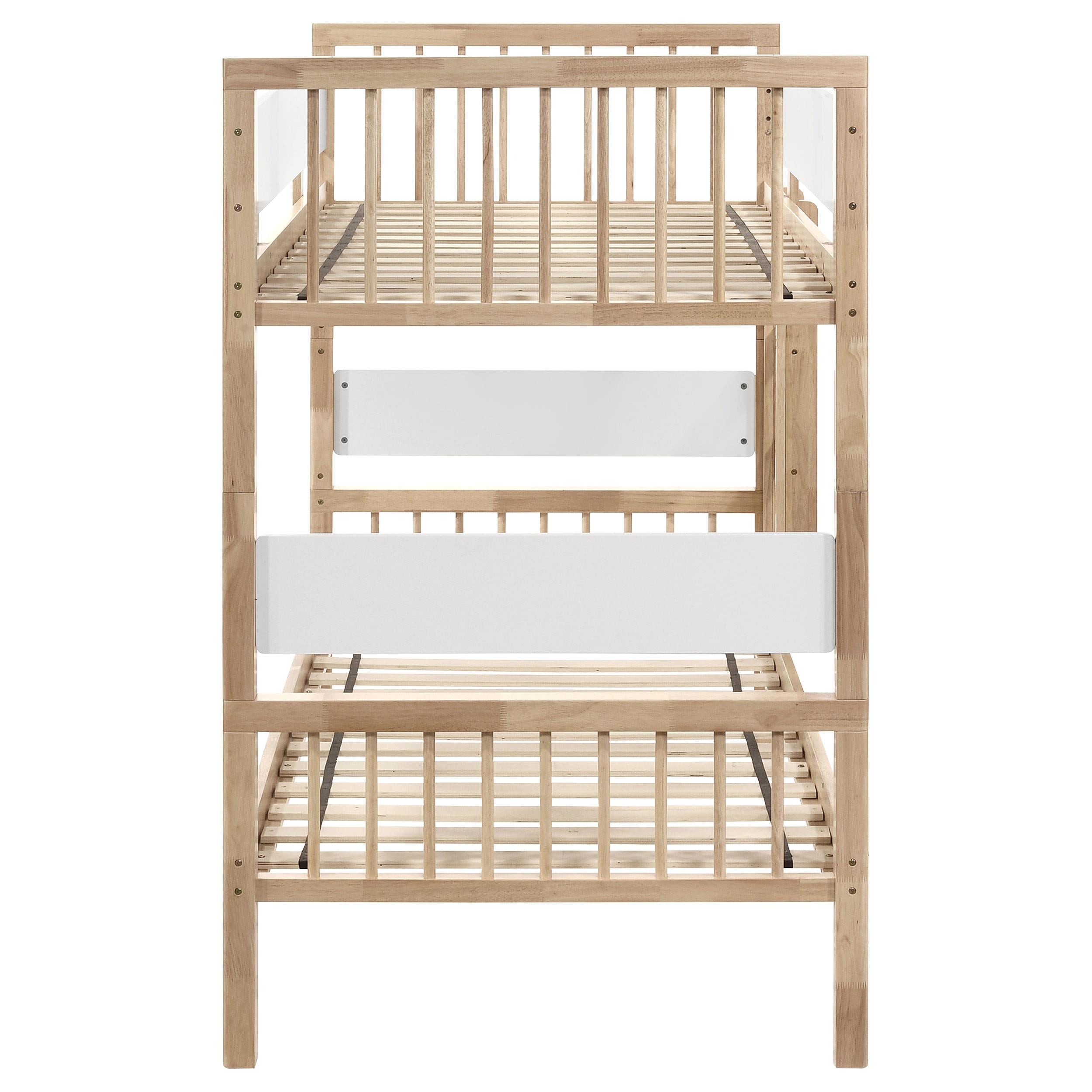 Coaster Furniture Dakota 461171 Wood Twin Over Twin Bunk Bed - Natural IMAGE 2