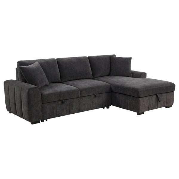 Coaster Furniture Pastrana 500359 Upholstered Sleeper Sectional Sofa RAF Chaise - Grey
