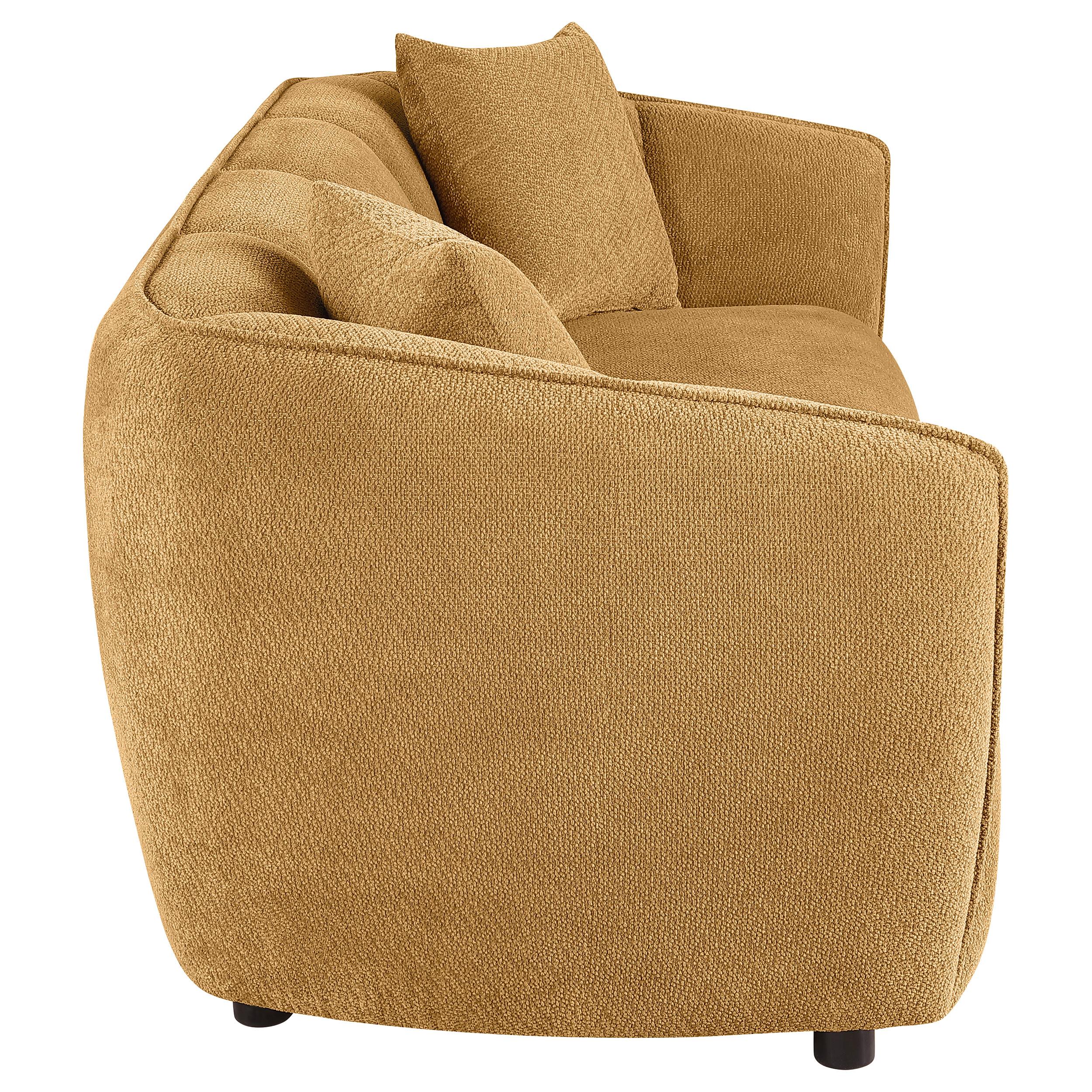  Coaster Furniture Aleisha 503061 Fabric Upholstered Sofa - Mustard Yellow IMAGE 7