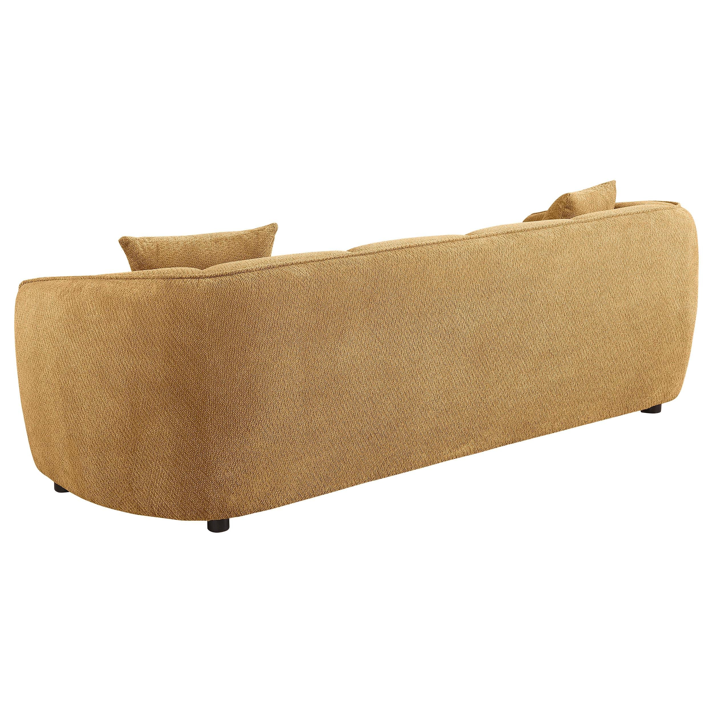  Coaster Furniture Aleisha 503061 Fabric Upholstered Sofa - Mustard Yellow IMAGE 9