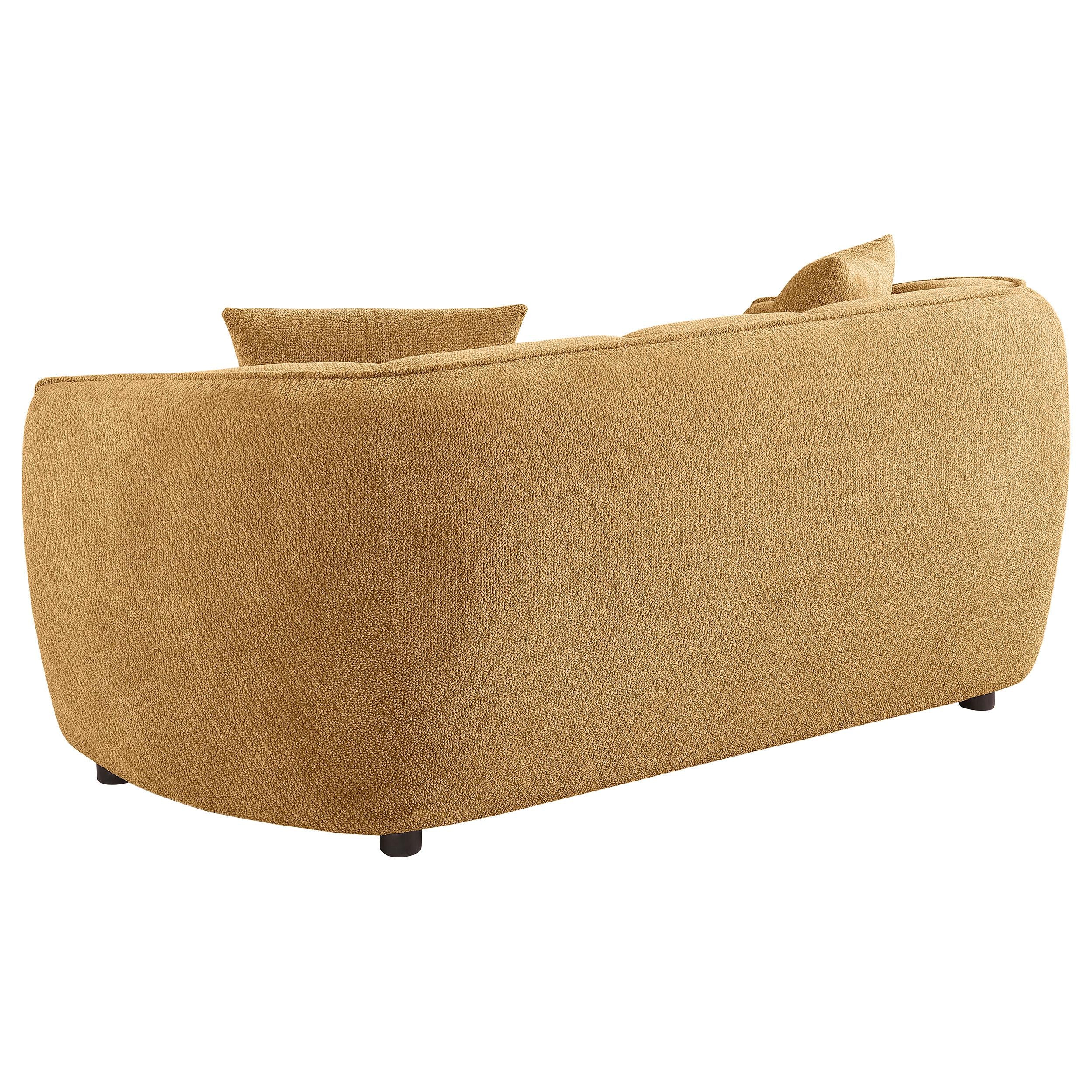  Coaster Furniture Aleisha 503062 Fabric Upholstered Loveseat - Mustard Yellow IMAGE 10