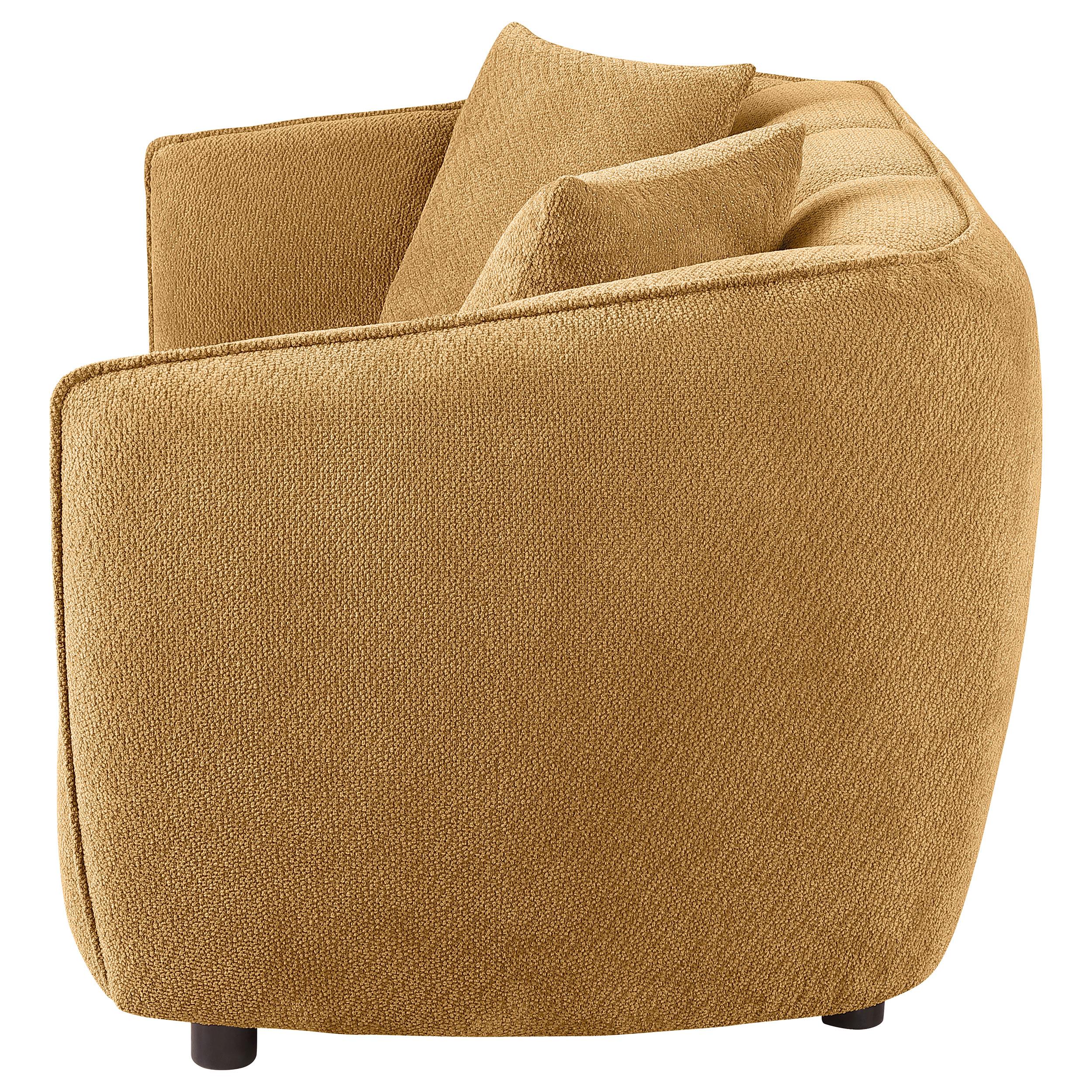  Coaster Furniture Aleisha 503062 Fabric Upholstered Loveseat - Mustard Yellow IMAGE 7