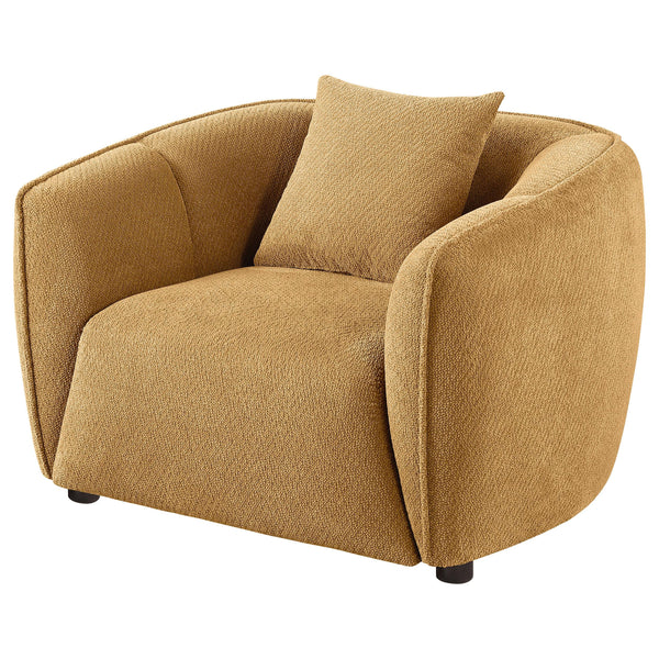 Coaster Furniture Aleisha 503063 Fabric Upholstered Accent Chair - Mustard Yellow