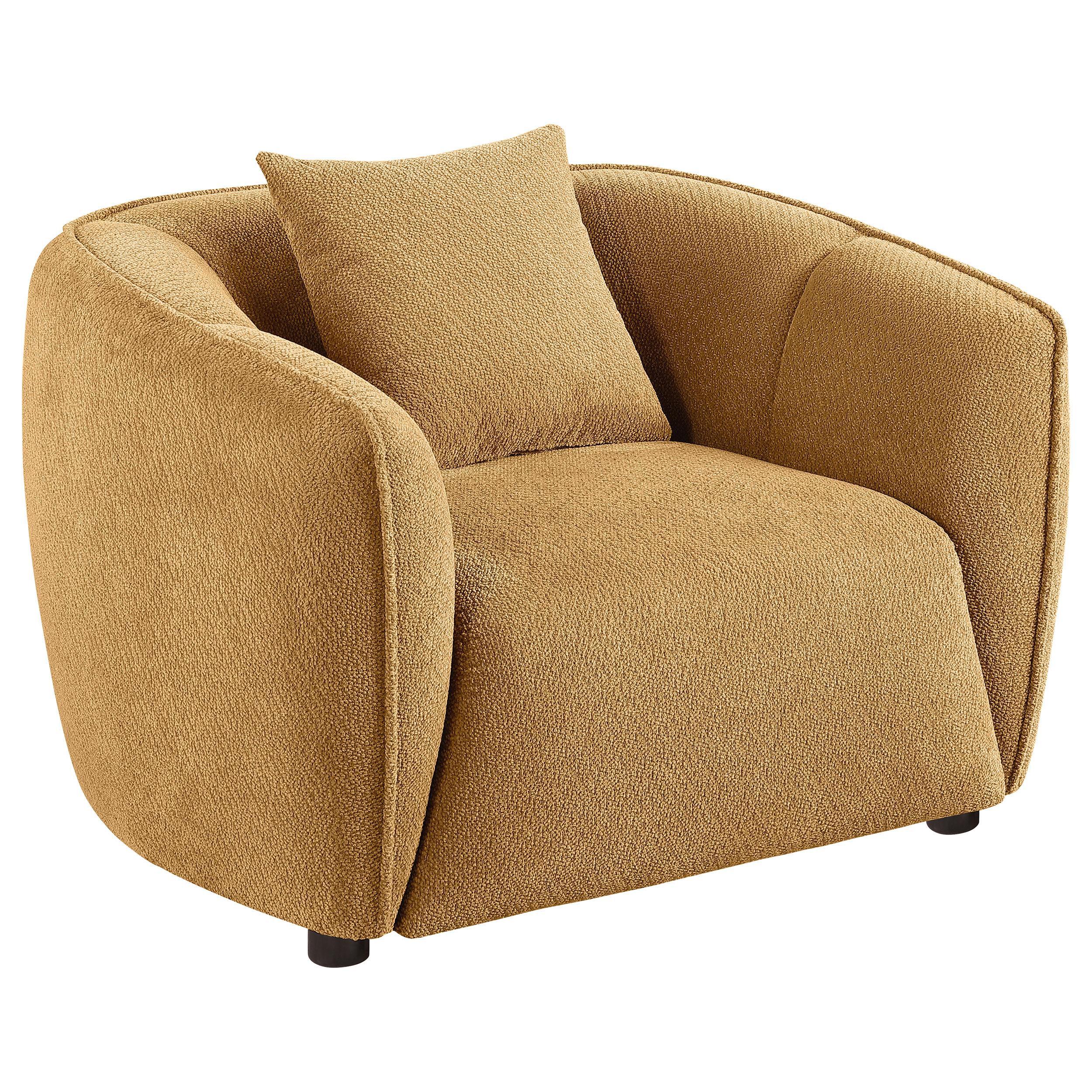  Coaster Furniture Aleisha 503063 Fabric Upholstered Accent Chair - Mustard Yellow IMAGE 11