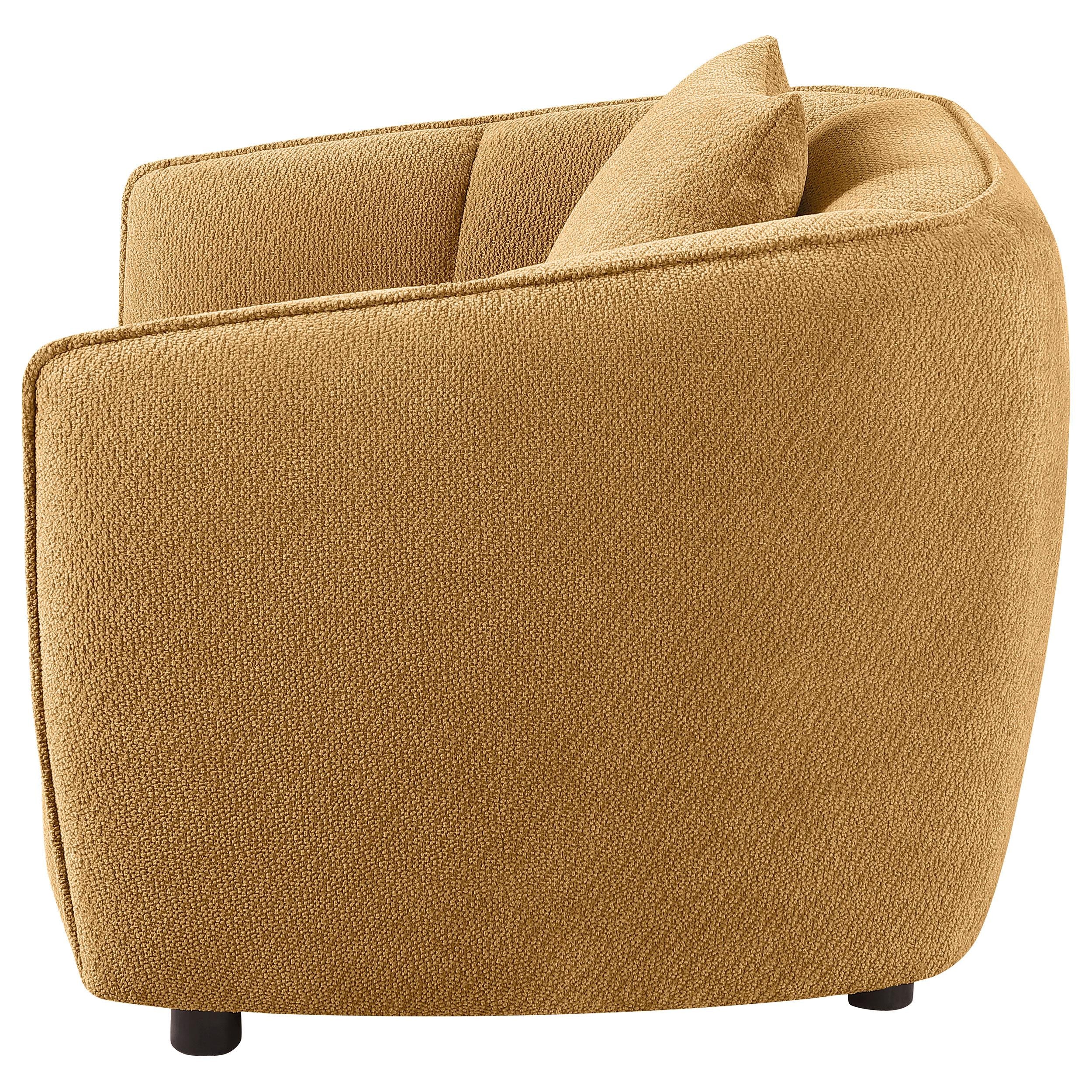  Coaster Furniture Aleisha 503063 Fabric Upholstered Accent Chair - Mustard Yellow IMAGE 2