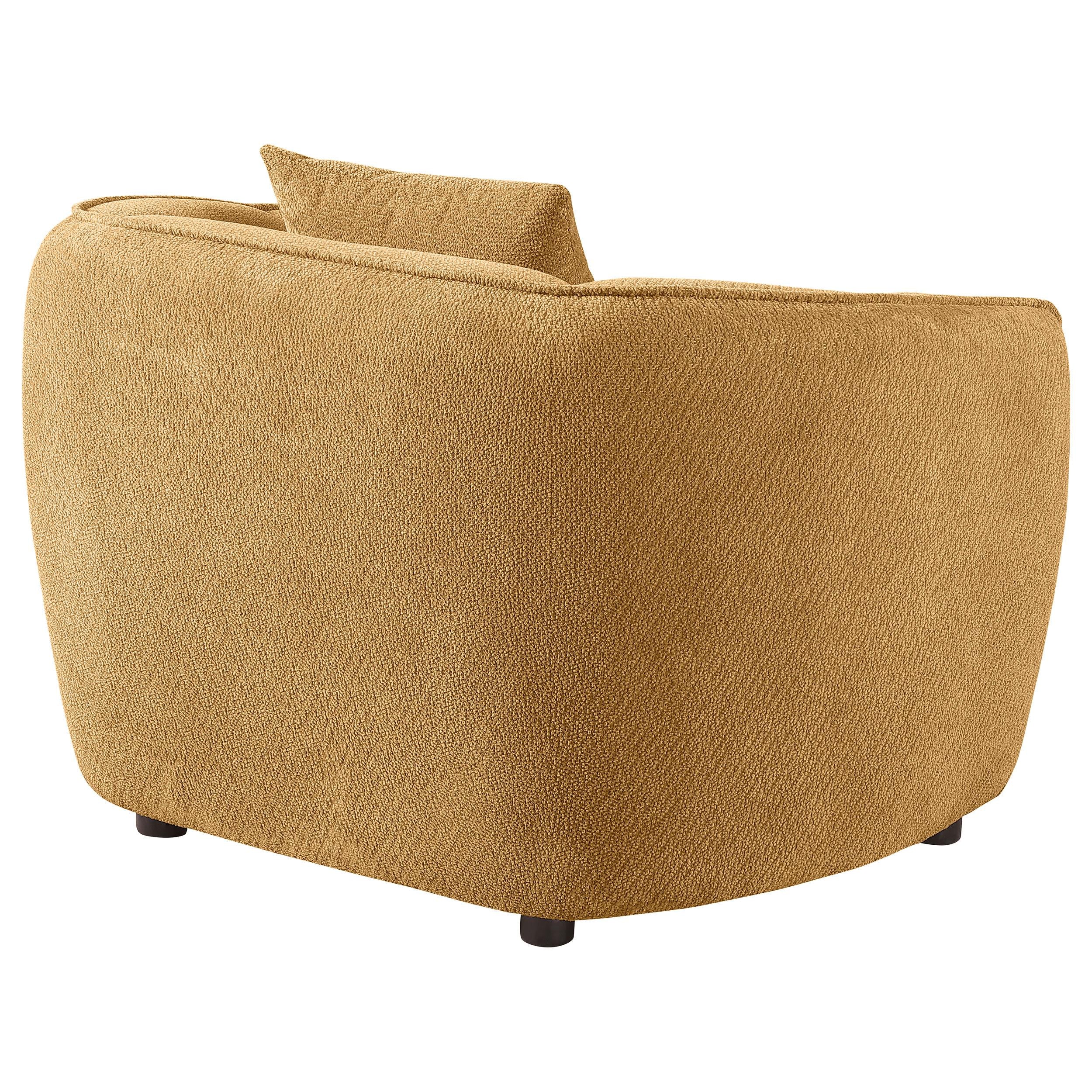  Coaster Furniture Aleisha 503063 Fabric Upholstered Accent Chair - Mustard Yellow IMAGE 3