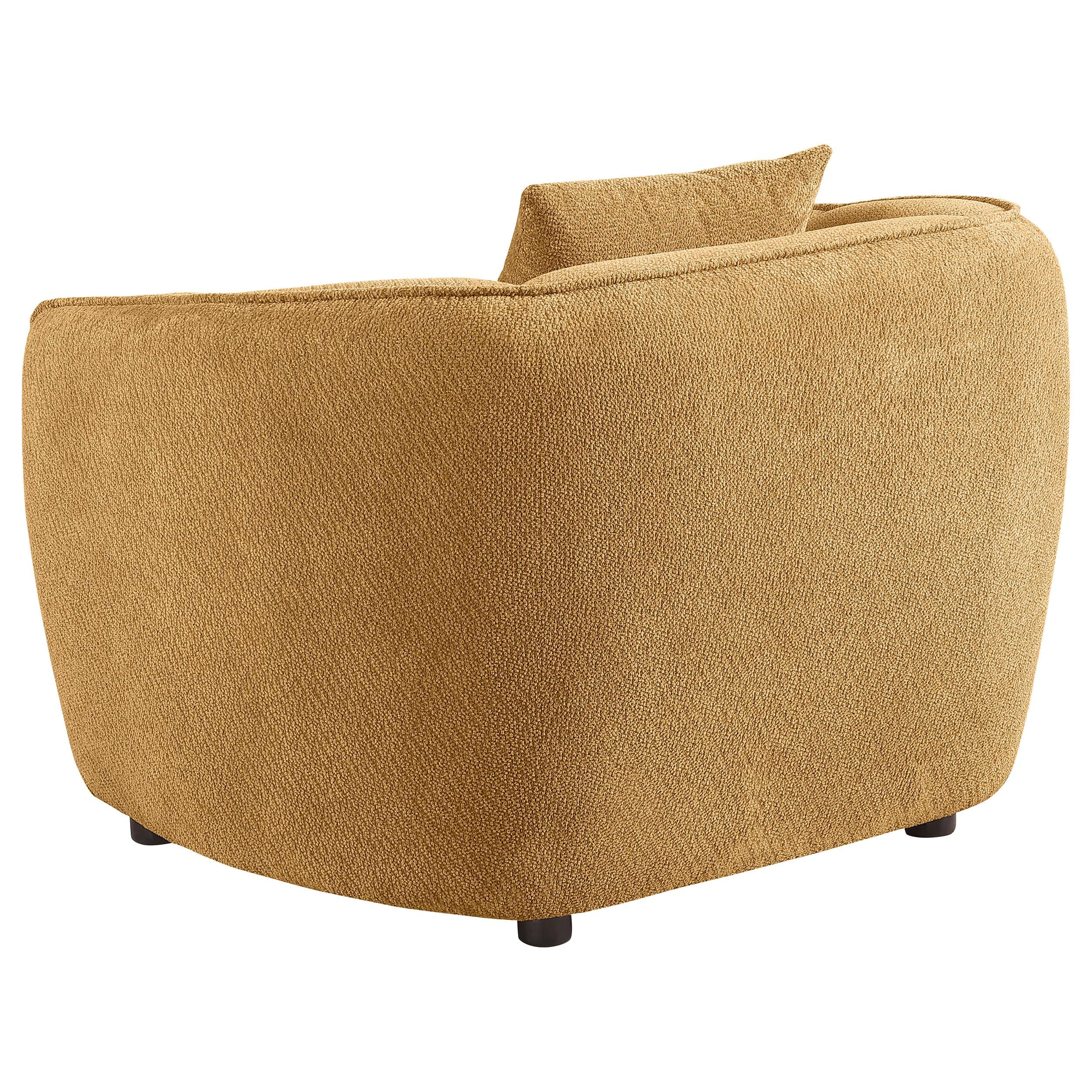  Coaster Furniture Aleisha 503063 Fabric Upholstered Accent Chair - Mustard Yellow IMAGE 4