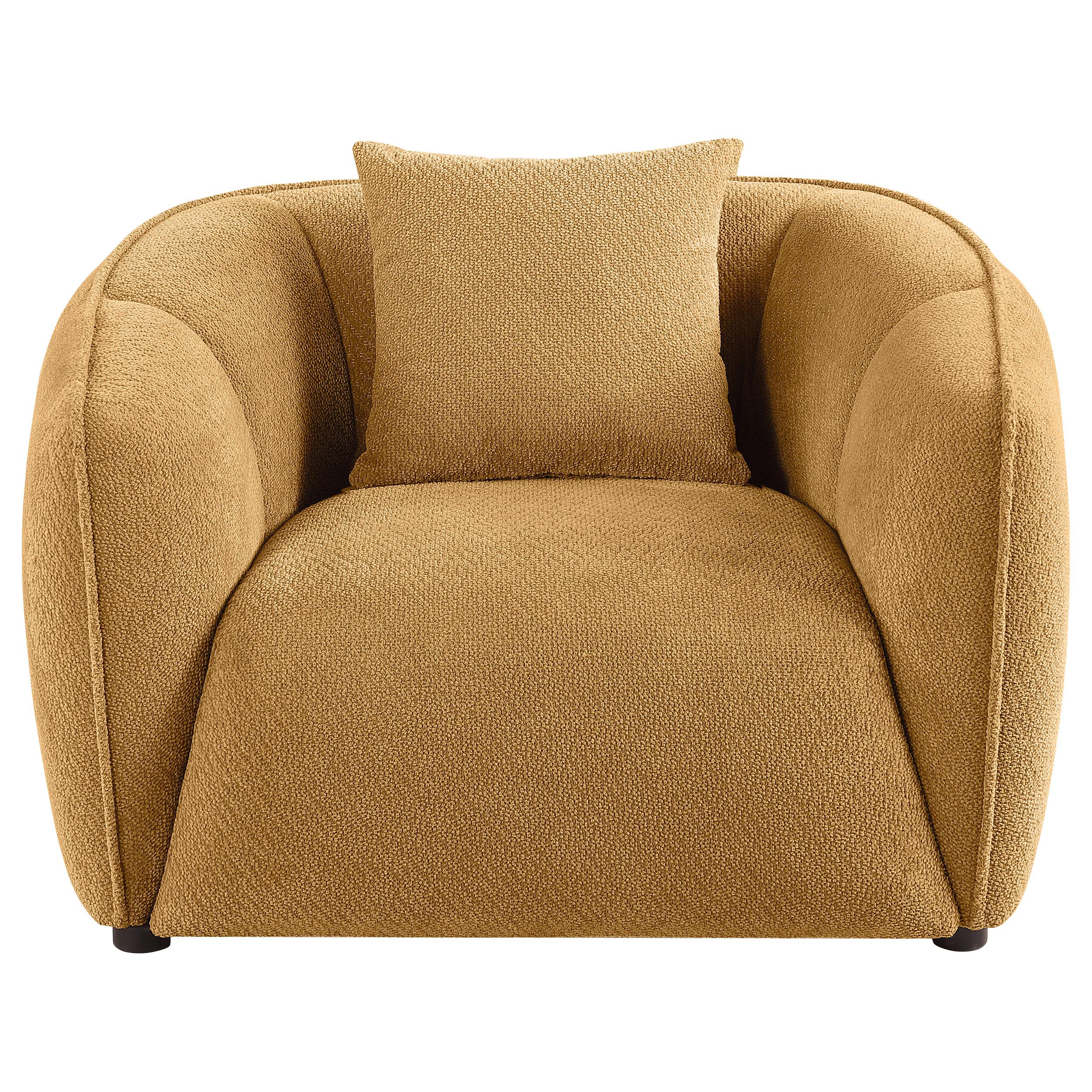  Coaster Furniture Aleisha 503063 Fabric Upholstered Accent Chair - Mustard Yellow IMAGE 9