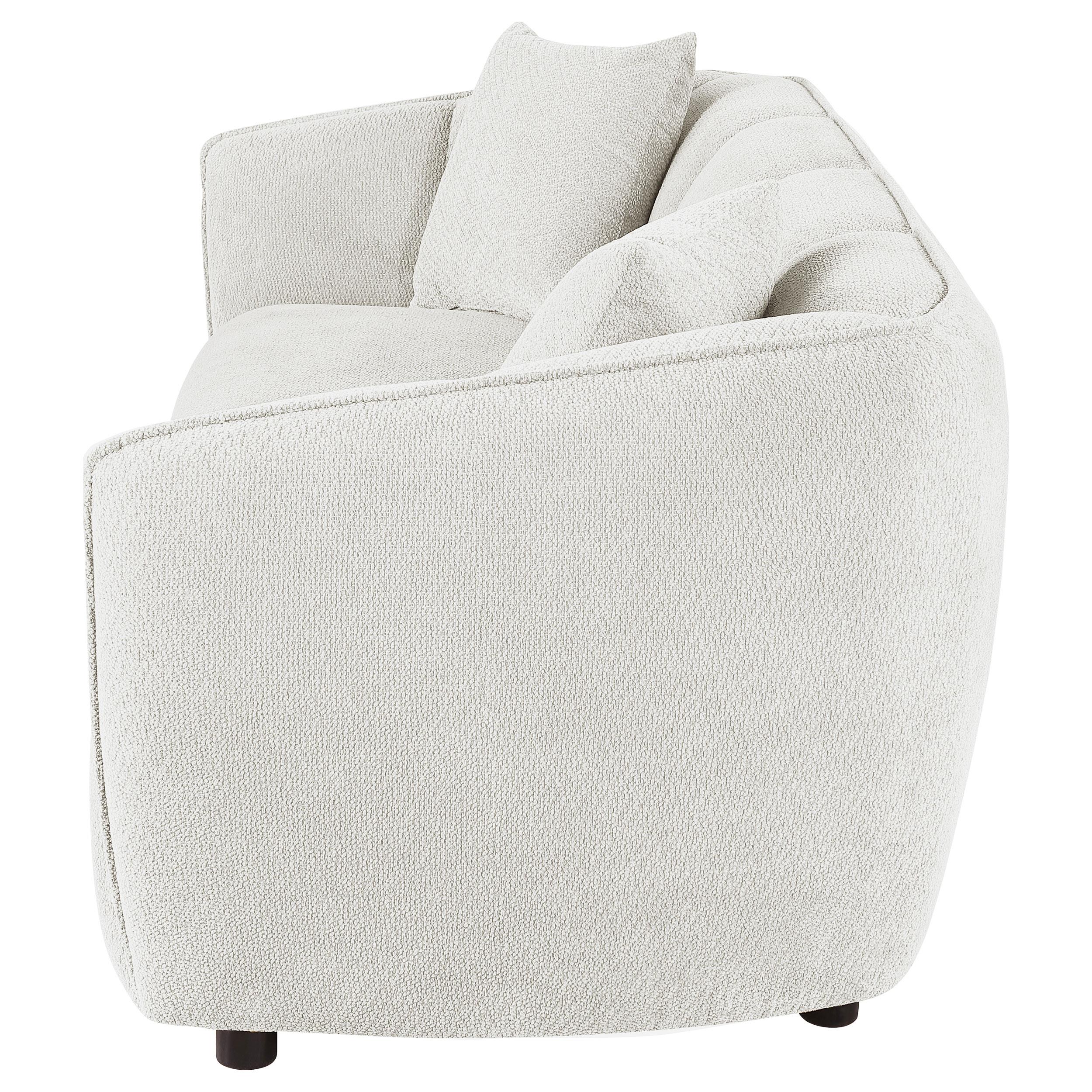  Coaster Furniture Aleisha 503064 Fabric Upholstered Sofa - Sand IMAGE 3