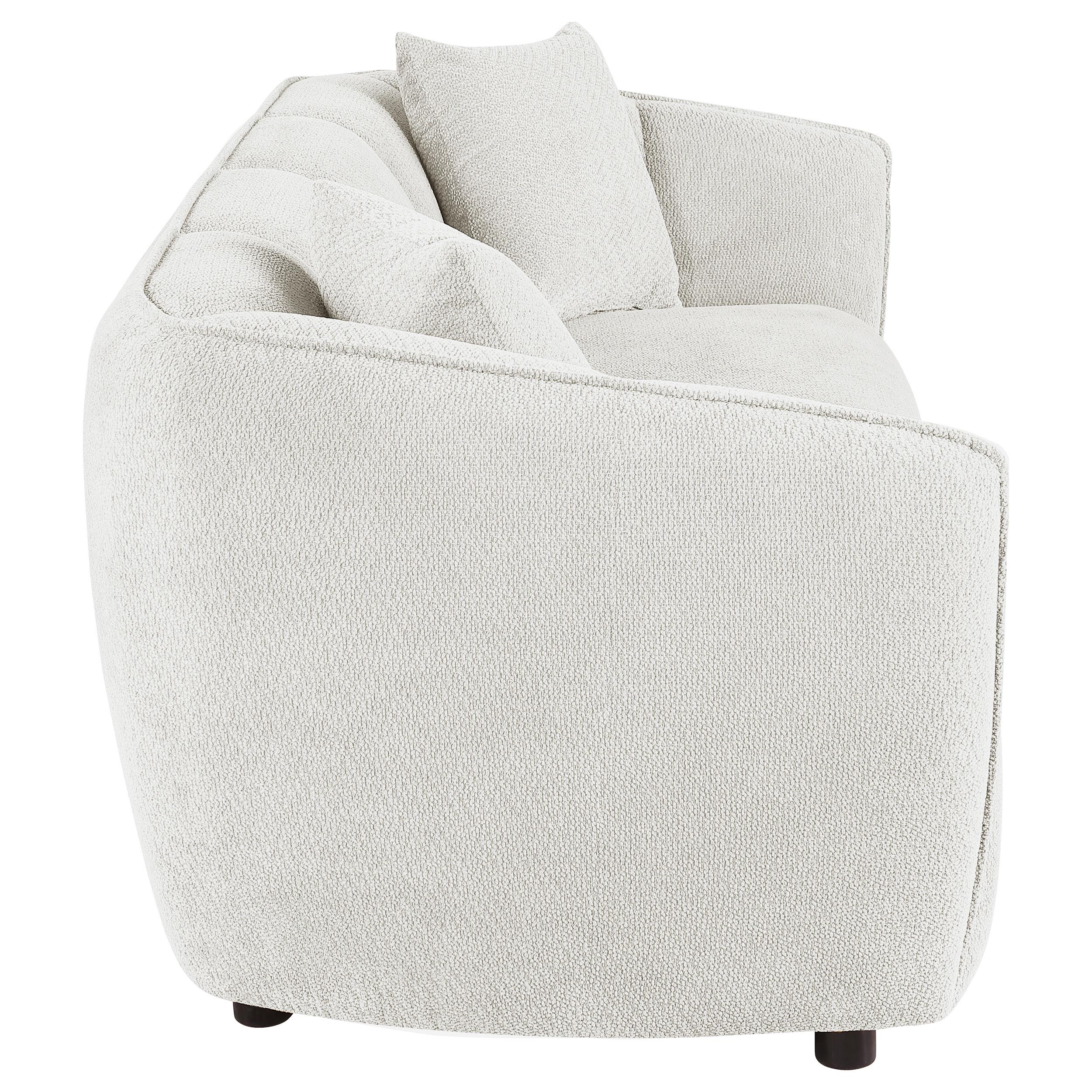  Coaster Furniture Aleisha 503064 Fabric Upholstered Sofa - Sand IMAGE 6