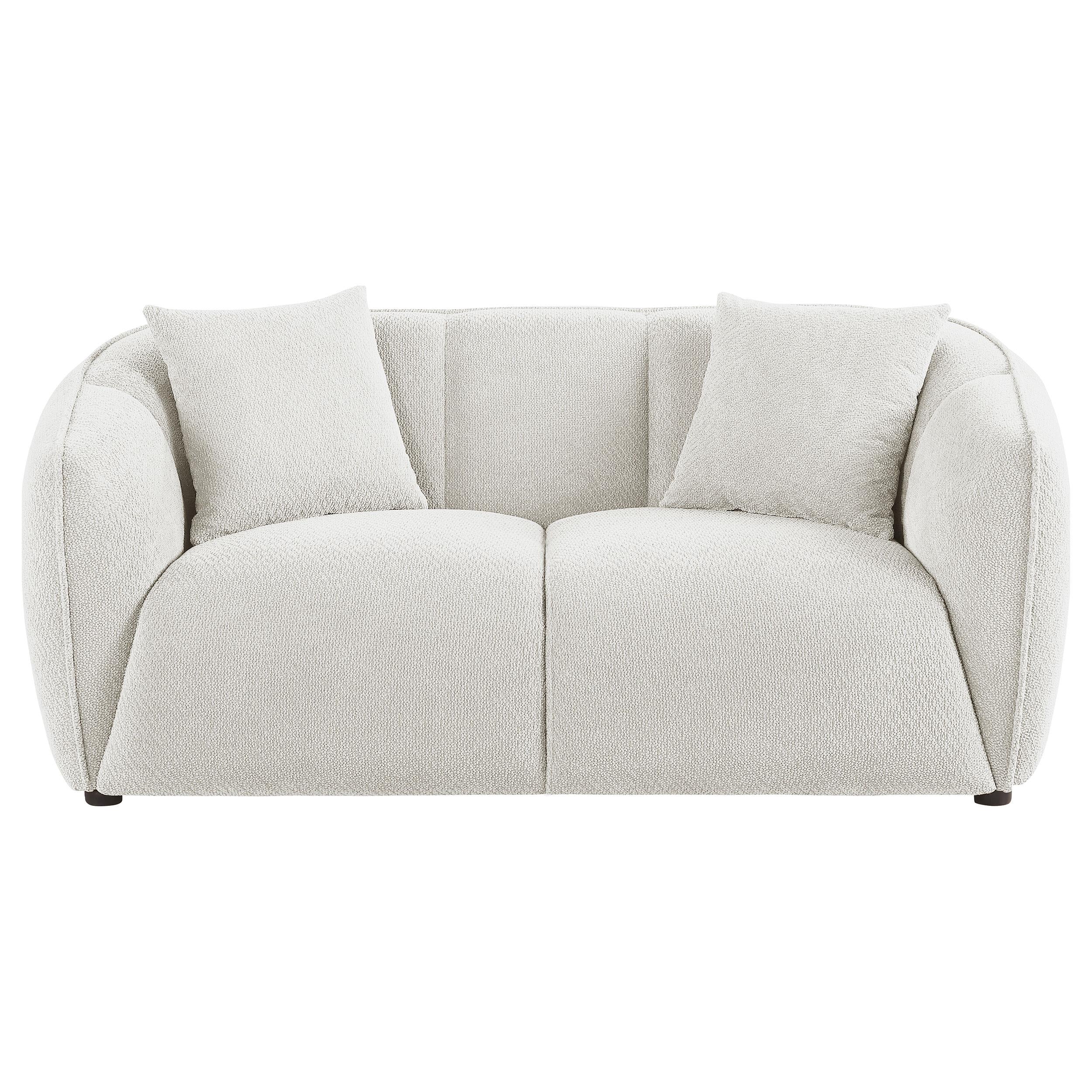  Coaster Furniture Aleisha 503065 Fabric Upholstered Loveseat - Sand IMAGE 11