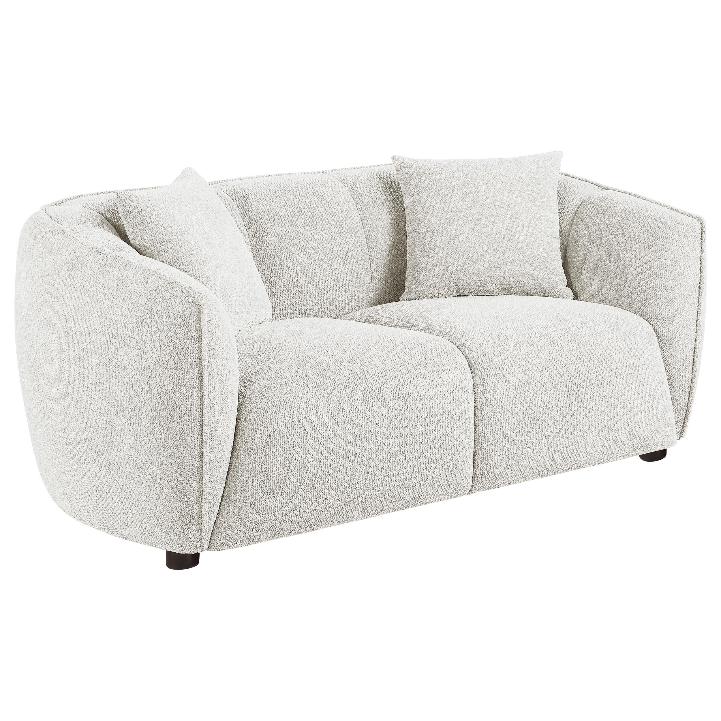  Coaster Furniture Aleisha 503065 Fabric Upholstered Loveseat - Sand IMAGE 9