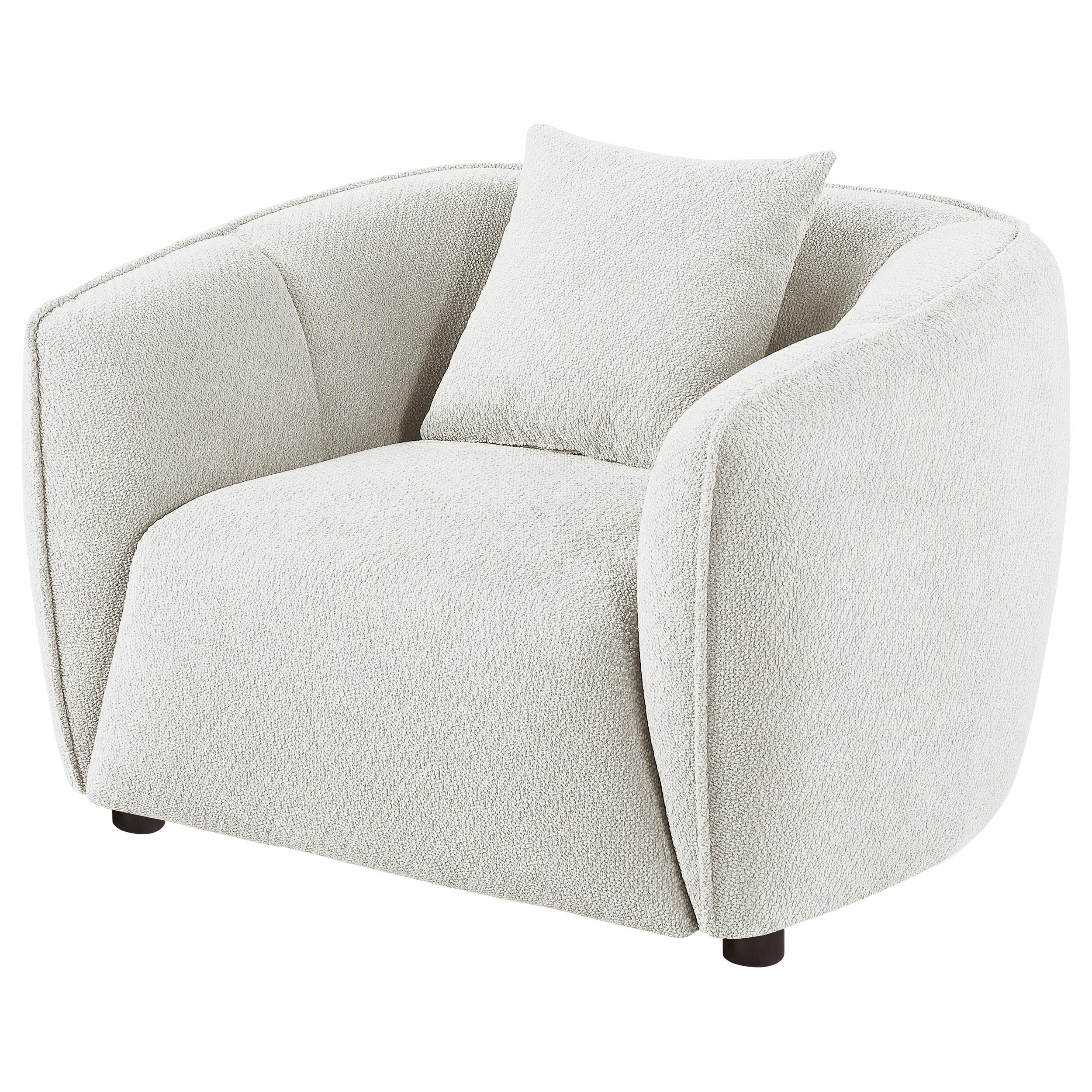  Coaster Furniture Aleisha 503066 Fabric Upholstered Accent Chair - Sand IMAGE 1