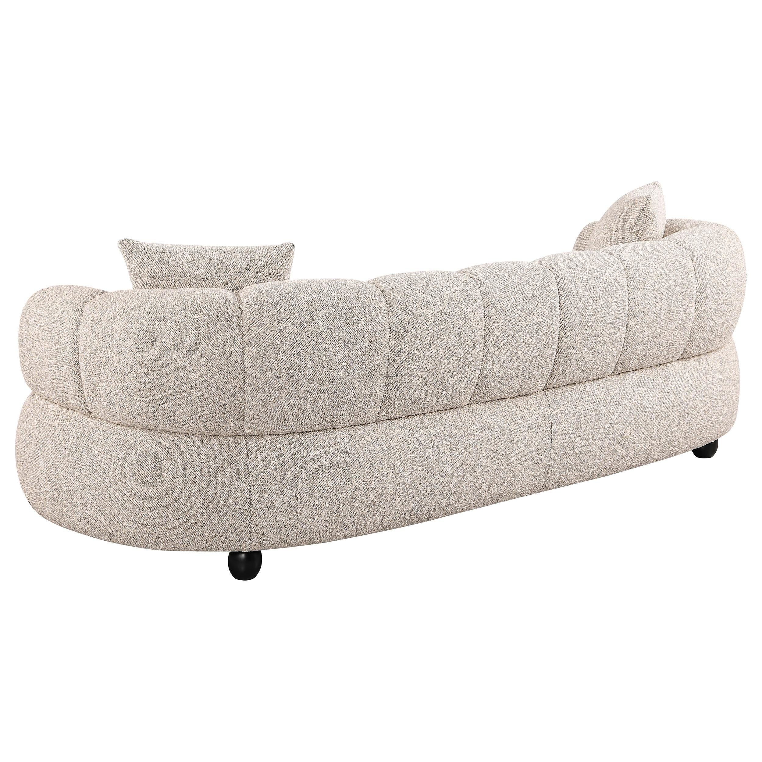  Coaster Furniture Whitney 503721 Contemporary Channel Tufted Woven Fabric Upholstered Sofa IMAGE 11