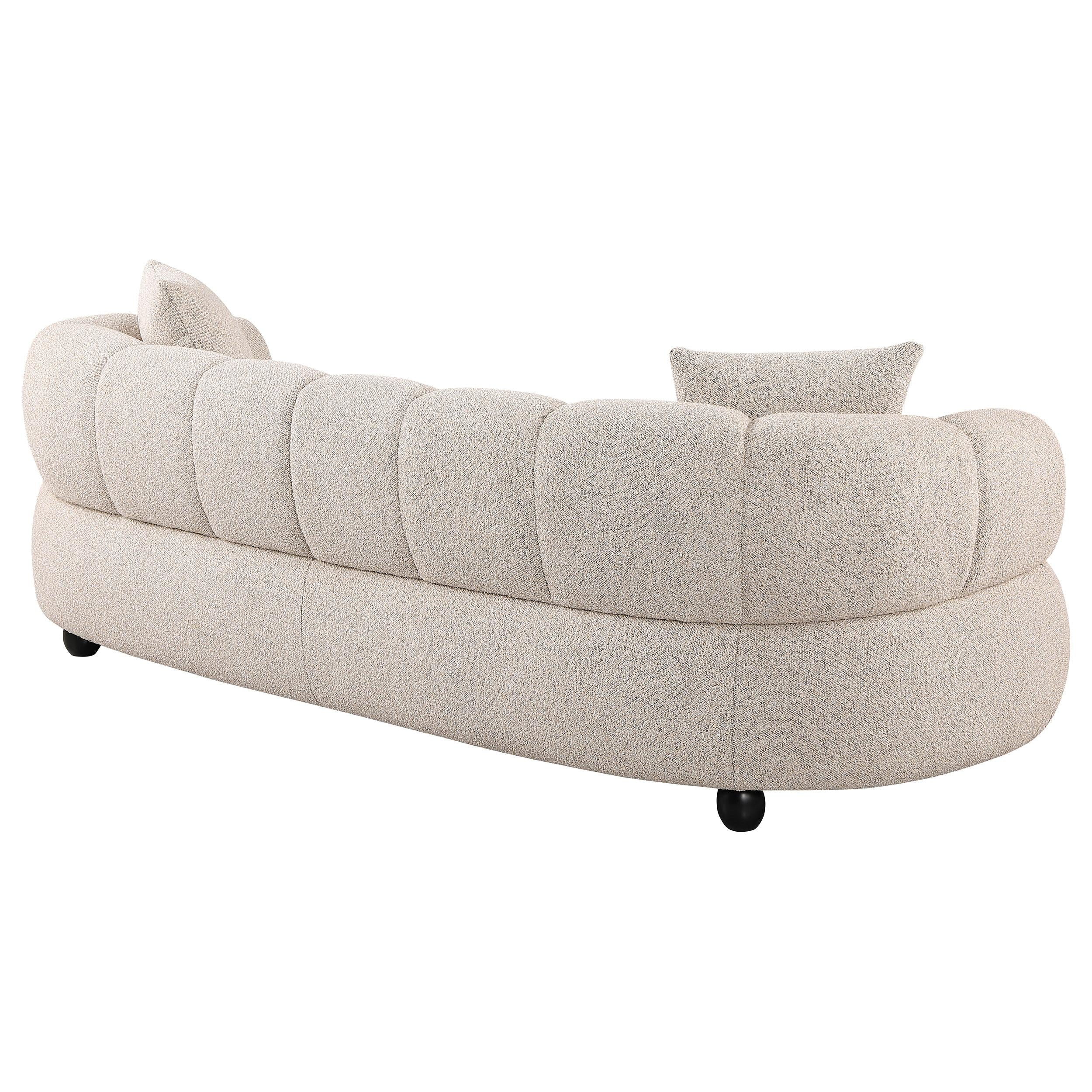  Coaster Furniture Whitney 503721 Contemporary Channel Tufted Woven Fabric Upholstered Sofa IMAGE 2