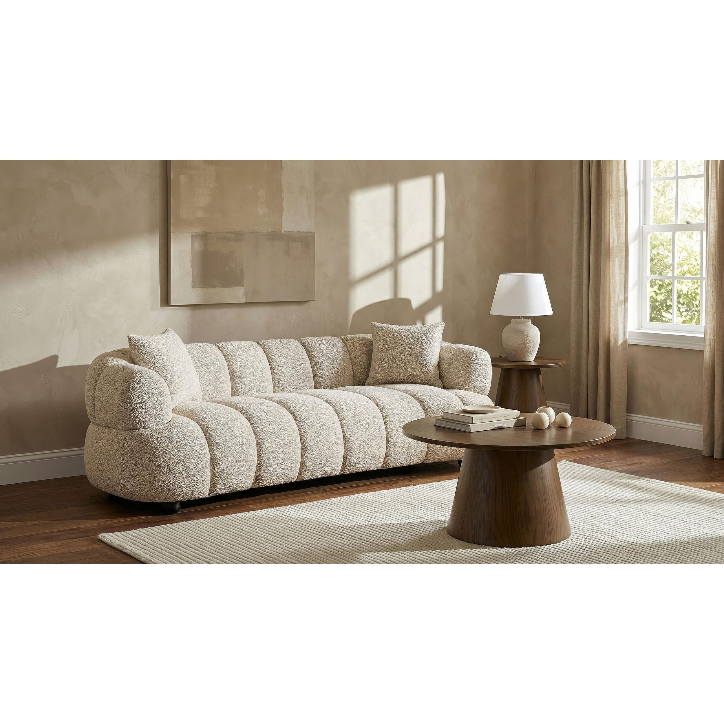  Coaster Furniture Whitney 503721 Contemporary Channel Tufted Woven Fabric Upholstered Sofa IMAGE 4
