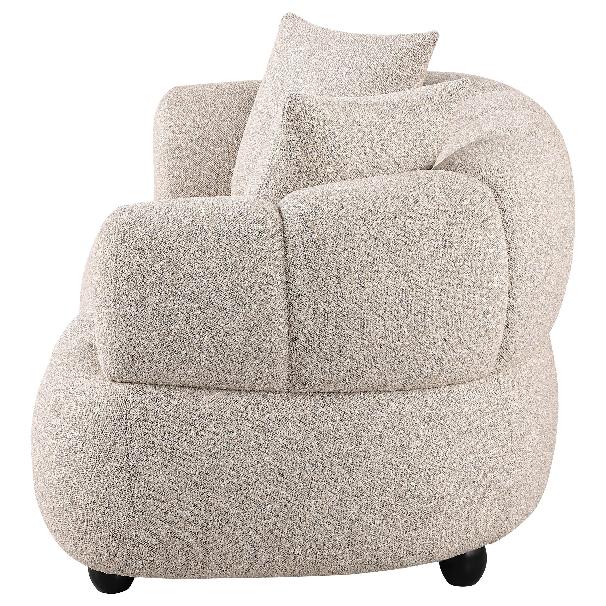  Coaster Furniture Whitney 503722 Contemporary Channel Tufted Woven Fabric Upholstered Loveseat IMAGE 7