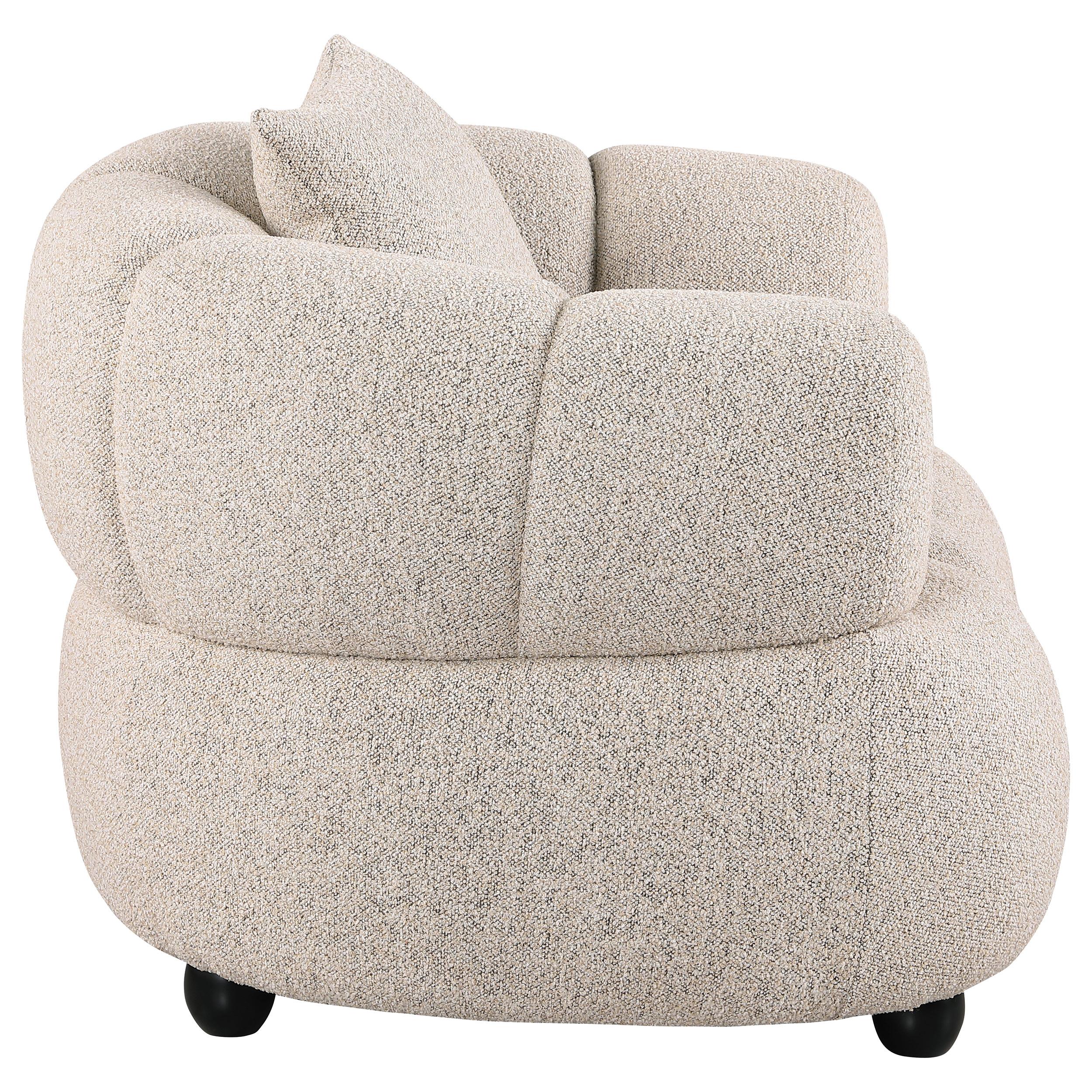  Coaster Furniture Whitney 503723 Contemporary Channel Tufted Woven Fabric Upholstered Accent Chair IMAGE 3