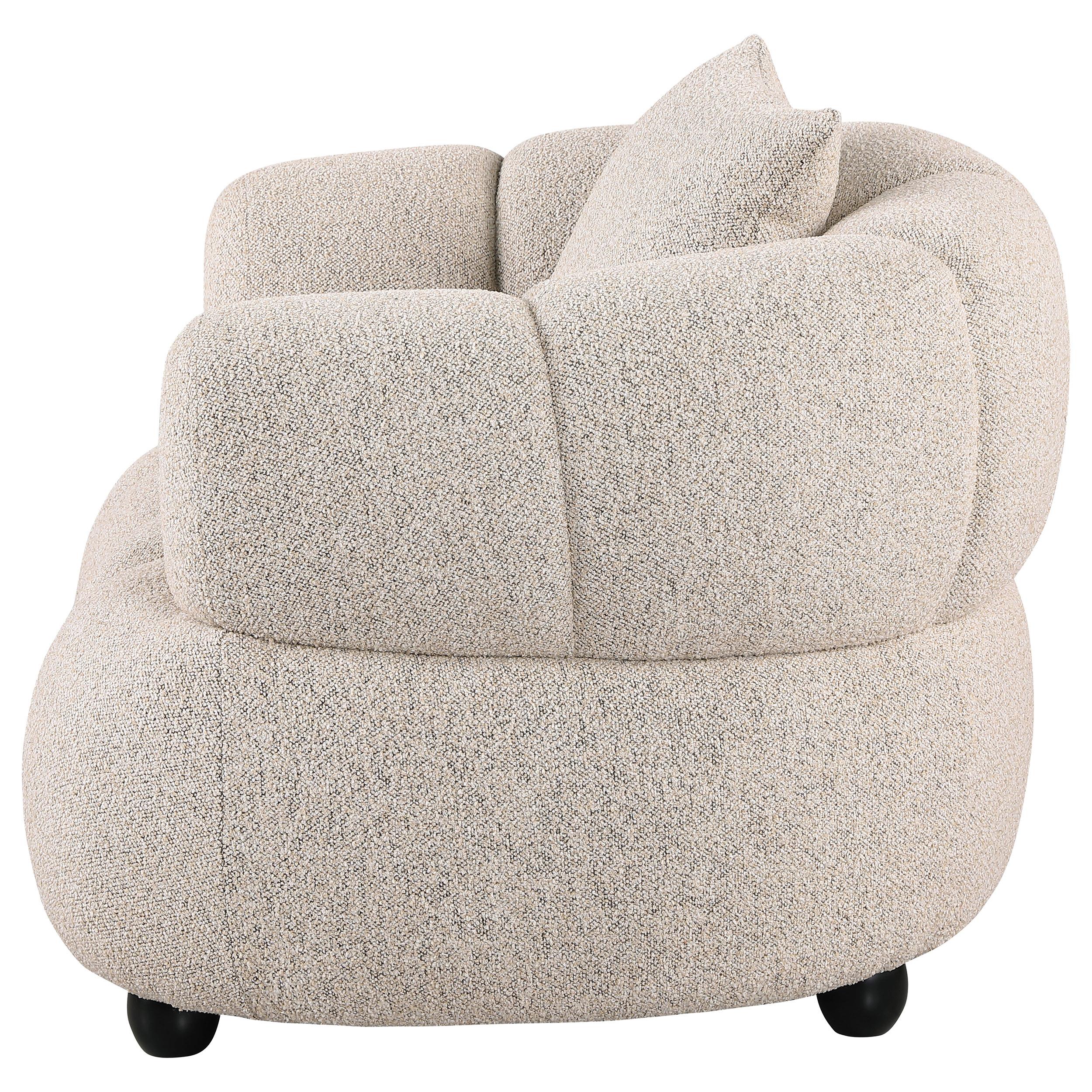  Coaster Furniture Whitney 503723 Contemporary Channel Tufted Woven Fabric Upholstered Accent Chair IMAGE 9