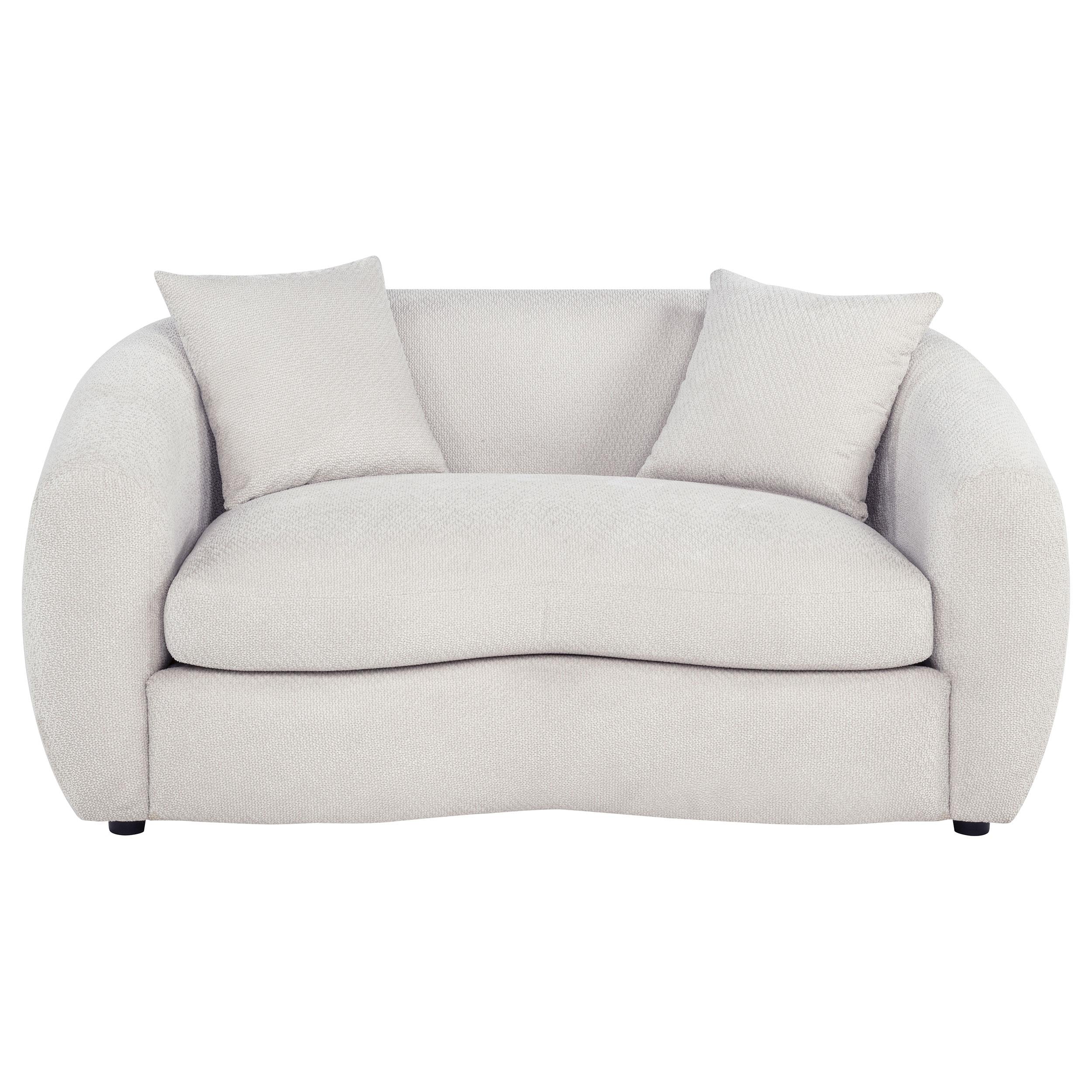  Coaster Furniture Isabella 504972 Fabric Upholstered Loveseat - Sand IMAGE 6