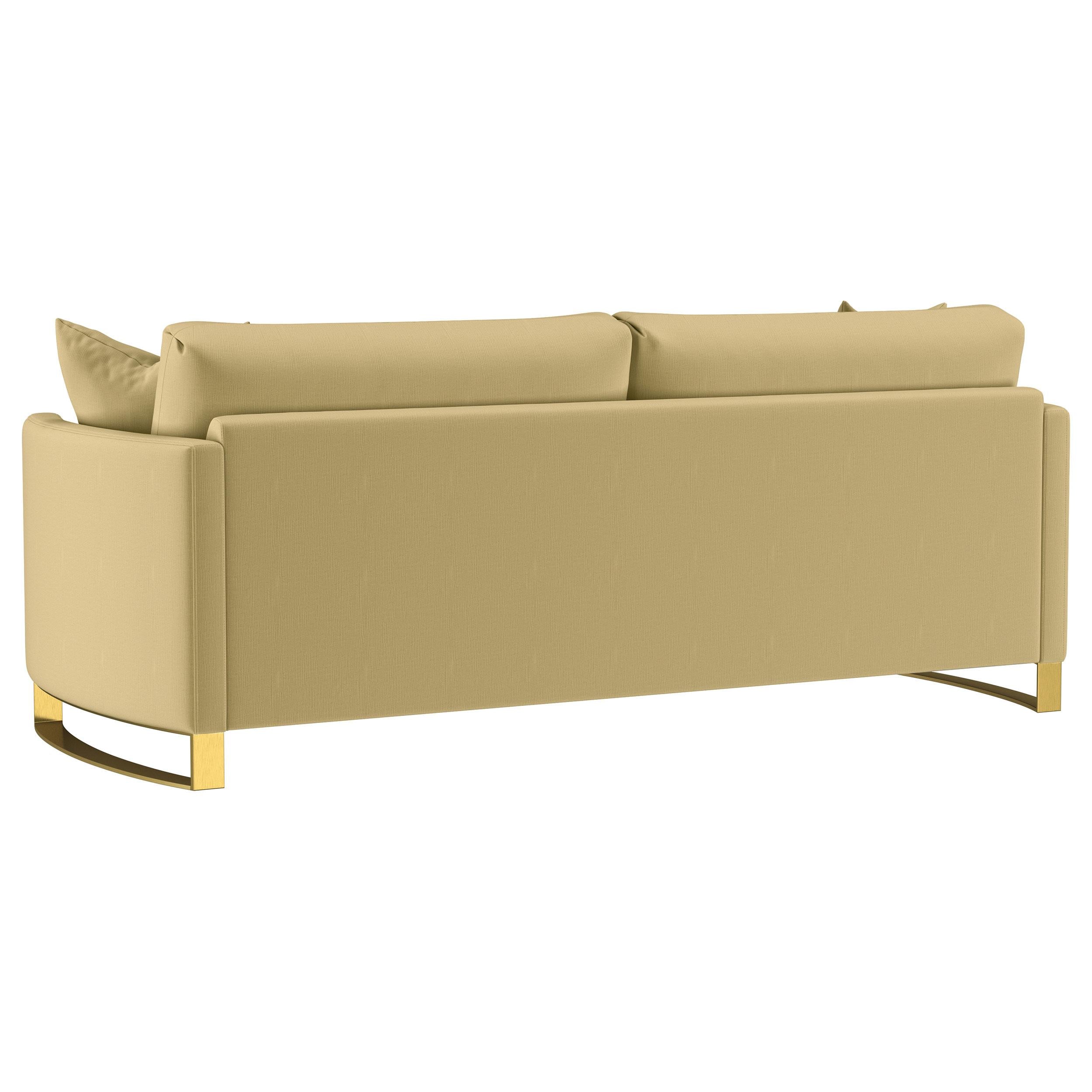  Coaster Furniture Corliss 508824 Upholstered Curved Track Arm Sofa - Camel IMAGE 5