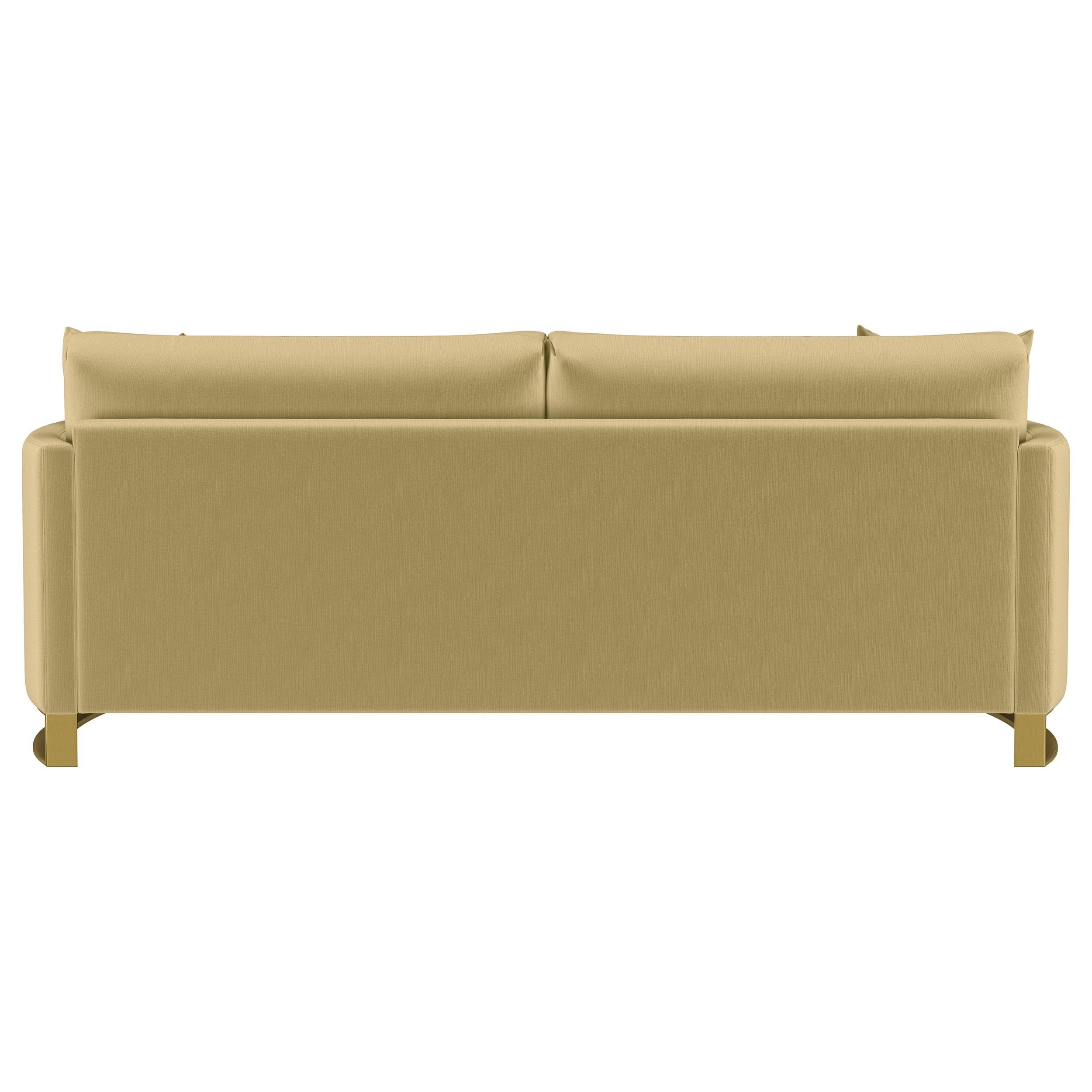  Coaster Furniture Corliss 508824 Upholstered Curved Track Arm Sofa - Camel IMAGE 7