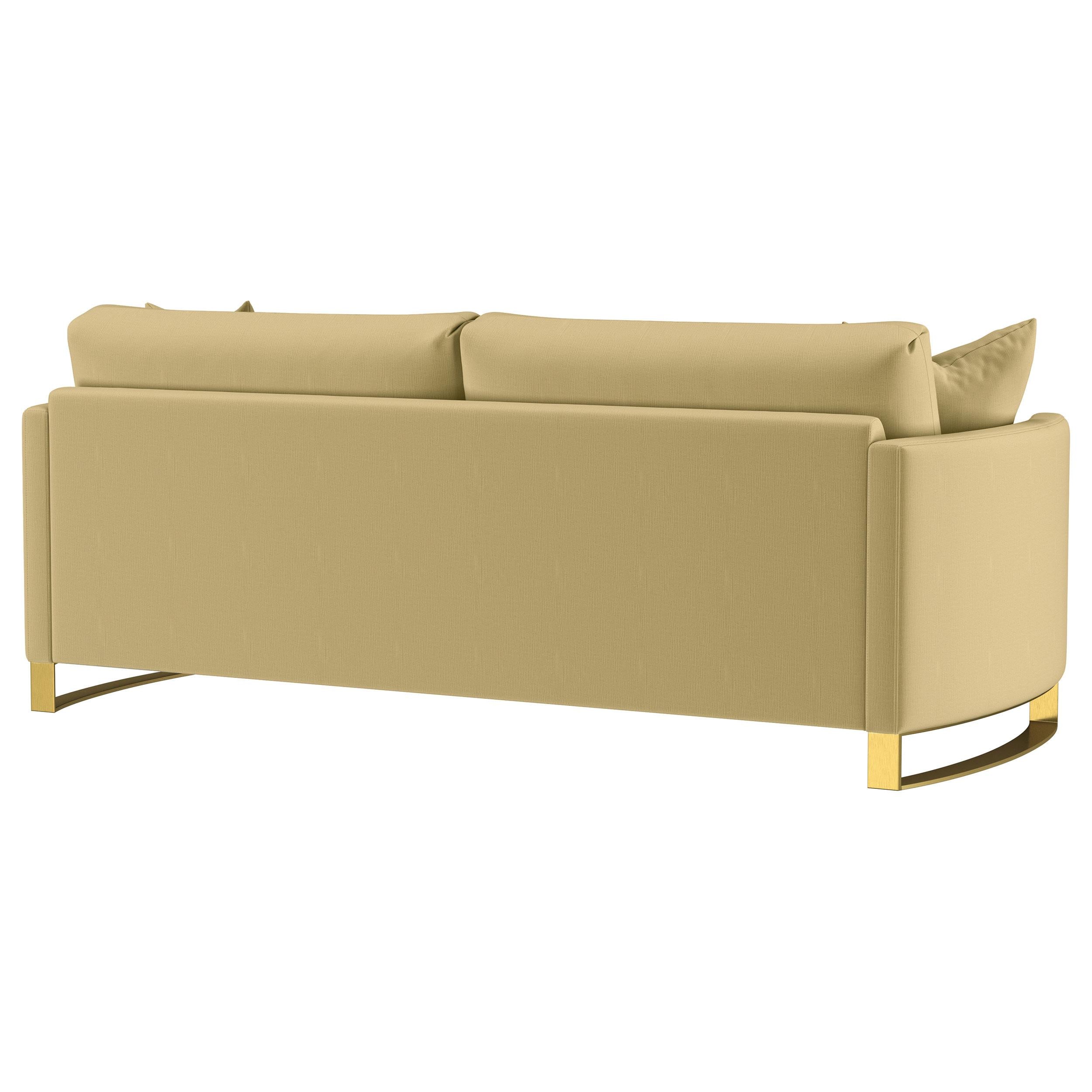  Coaster Furniture Corliss 508824 Upholstered Curved Track Arm Sofa - Camel IMAGE 9