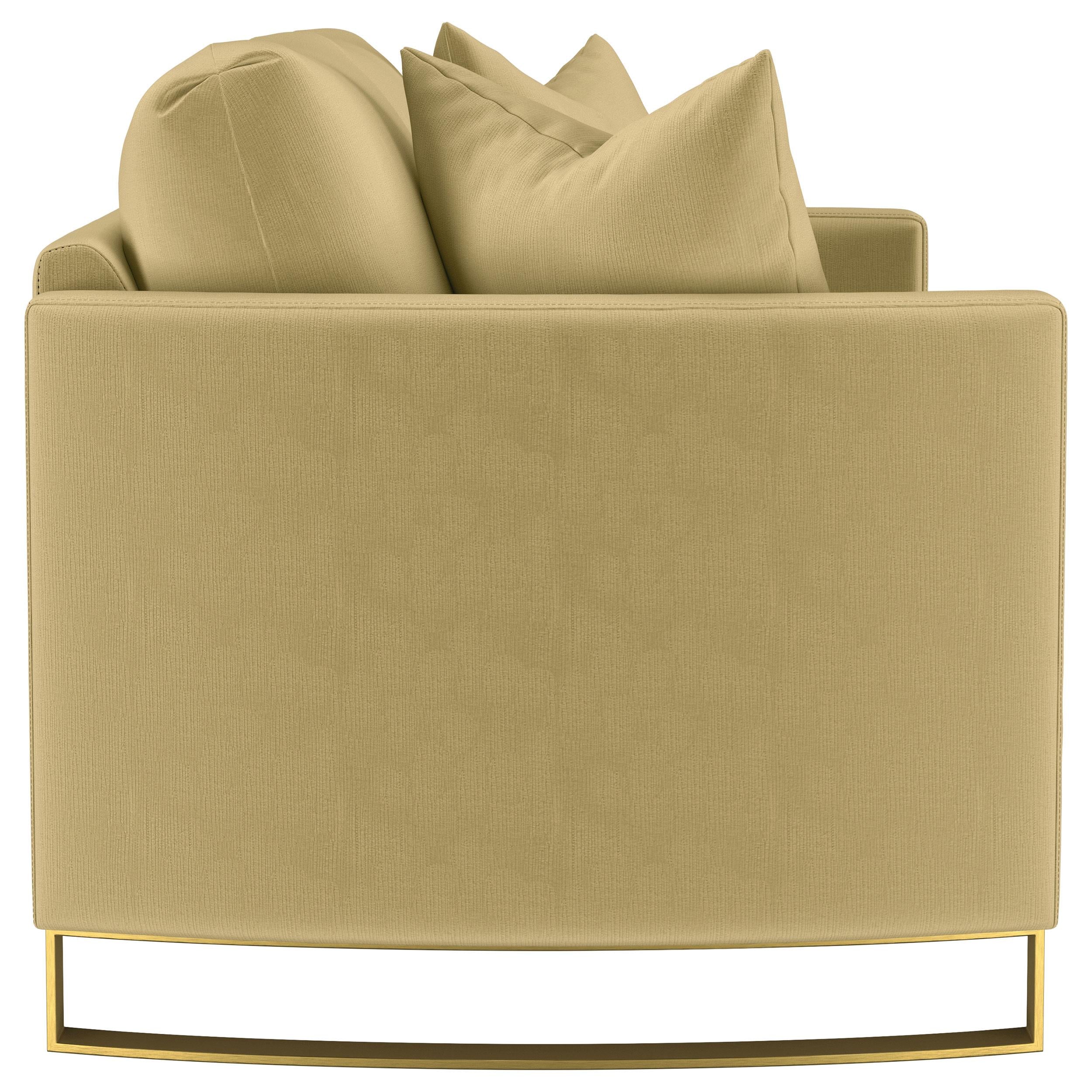 Coaster Furniture Corliss 508825 Upholstered Curved Track Arm Loveseat - Camel IMAGE 2
