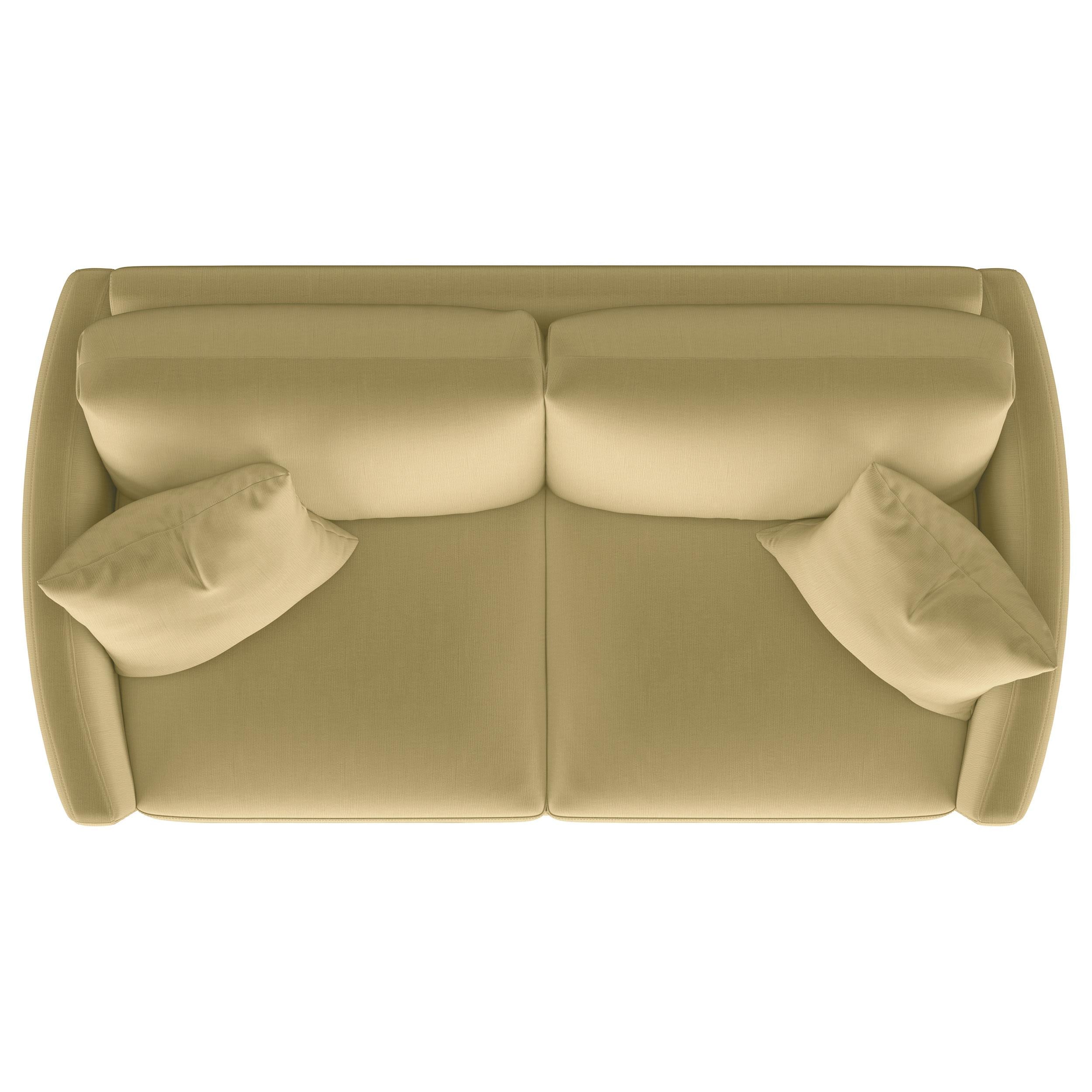  Coaster Furniture Corliss 508825 Upholstered Curved Track Arm Loveseat - Camel IMAGE 5