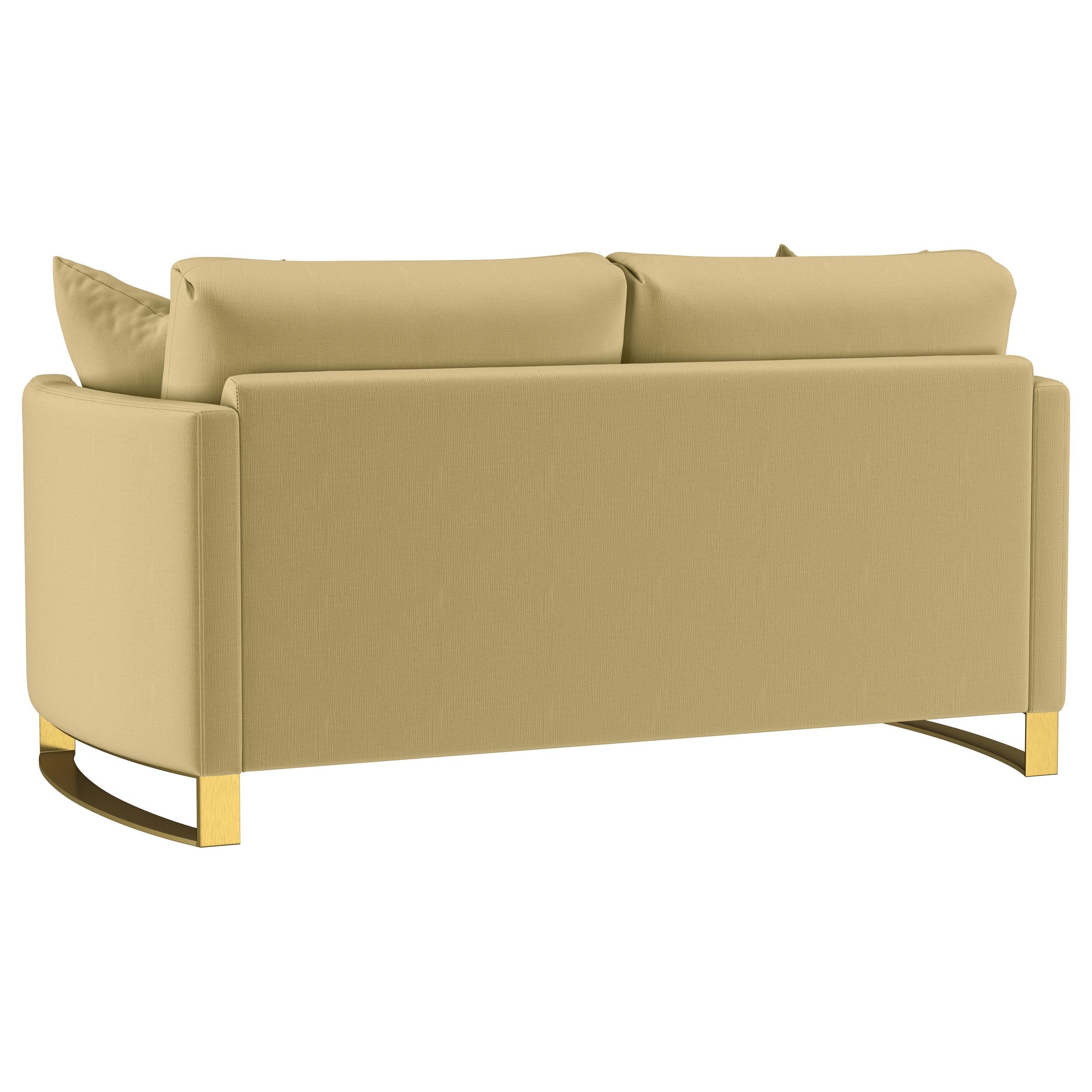  Coaster Furniture Corliss 508825 Upholstered Curved Track Arm Loveseat - Camel IMAGE 6