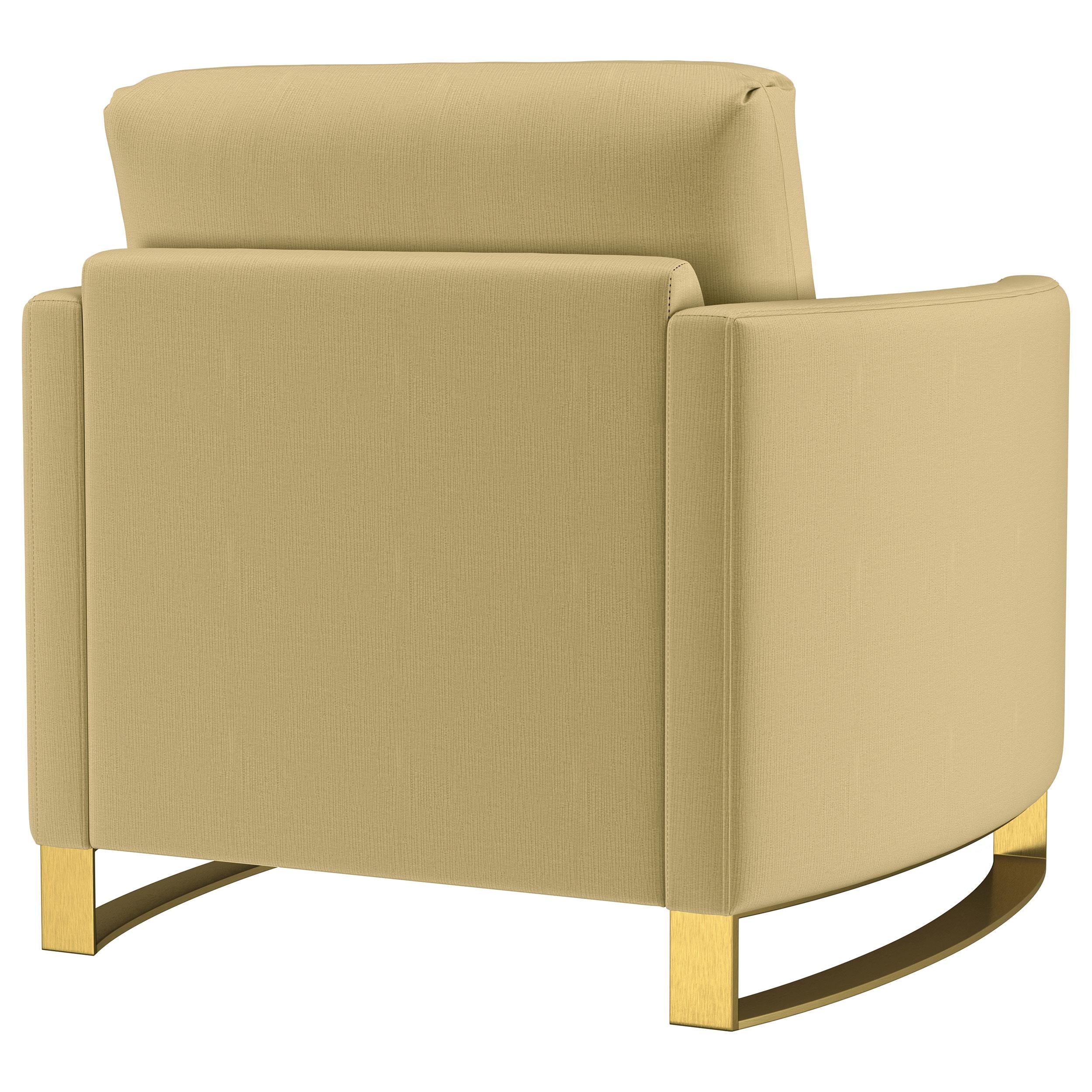  Coaster Furniture Corliss 508826 Upholstered Curved Track Arm Chair - Camel IMAGE 11